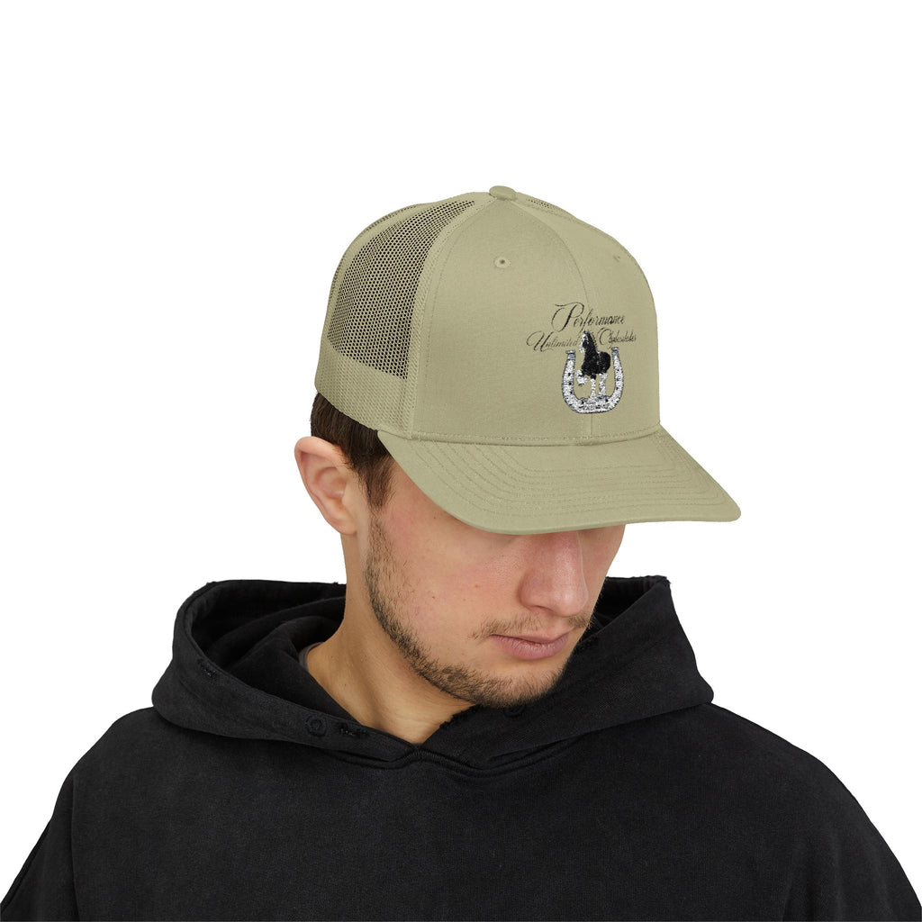 Performance Unlimited Clydesdales- Snapback Trucker Cap Embroidered Design