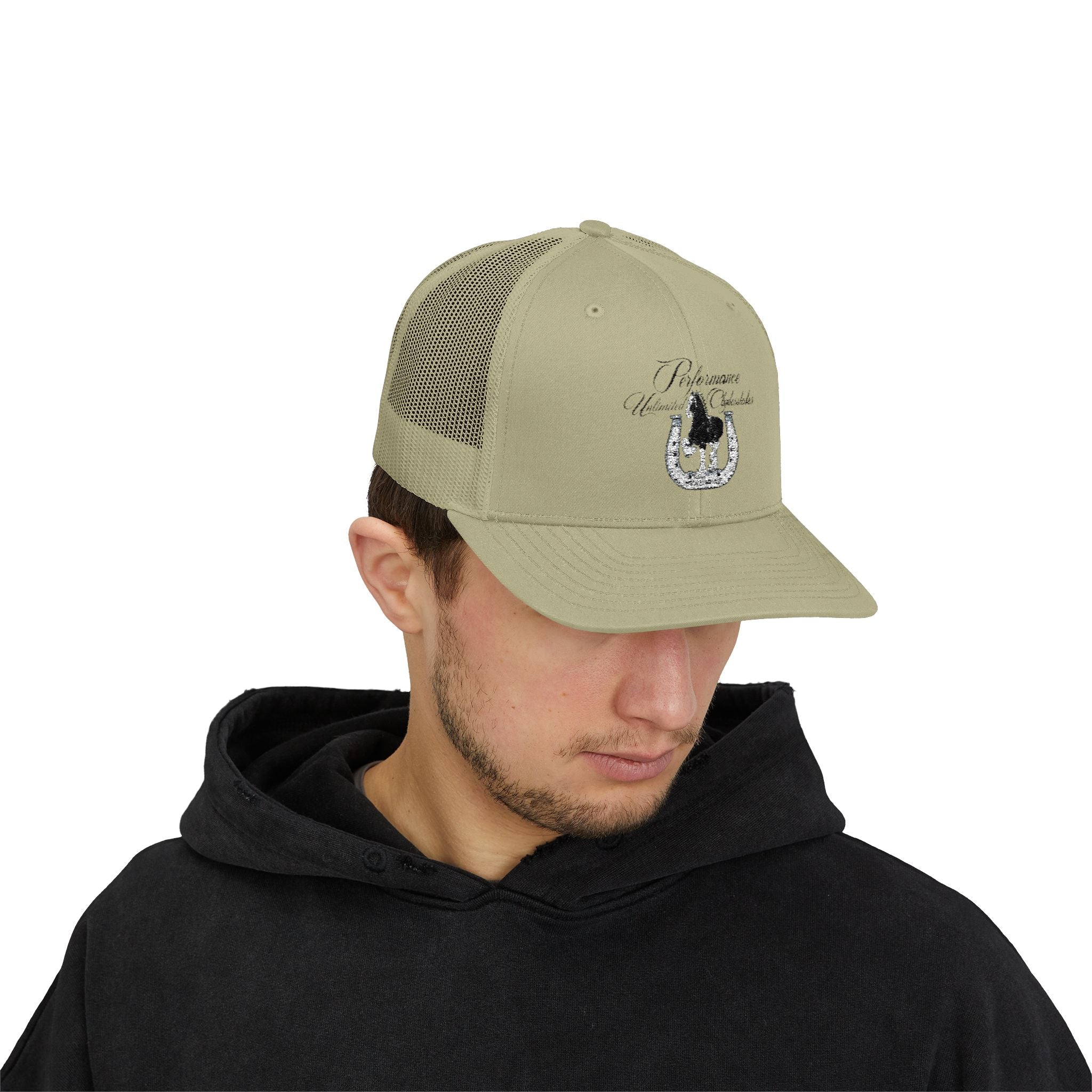 Performance Unlimited Clydesdales- Snapback Trucker Cap Embroidered Design