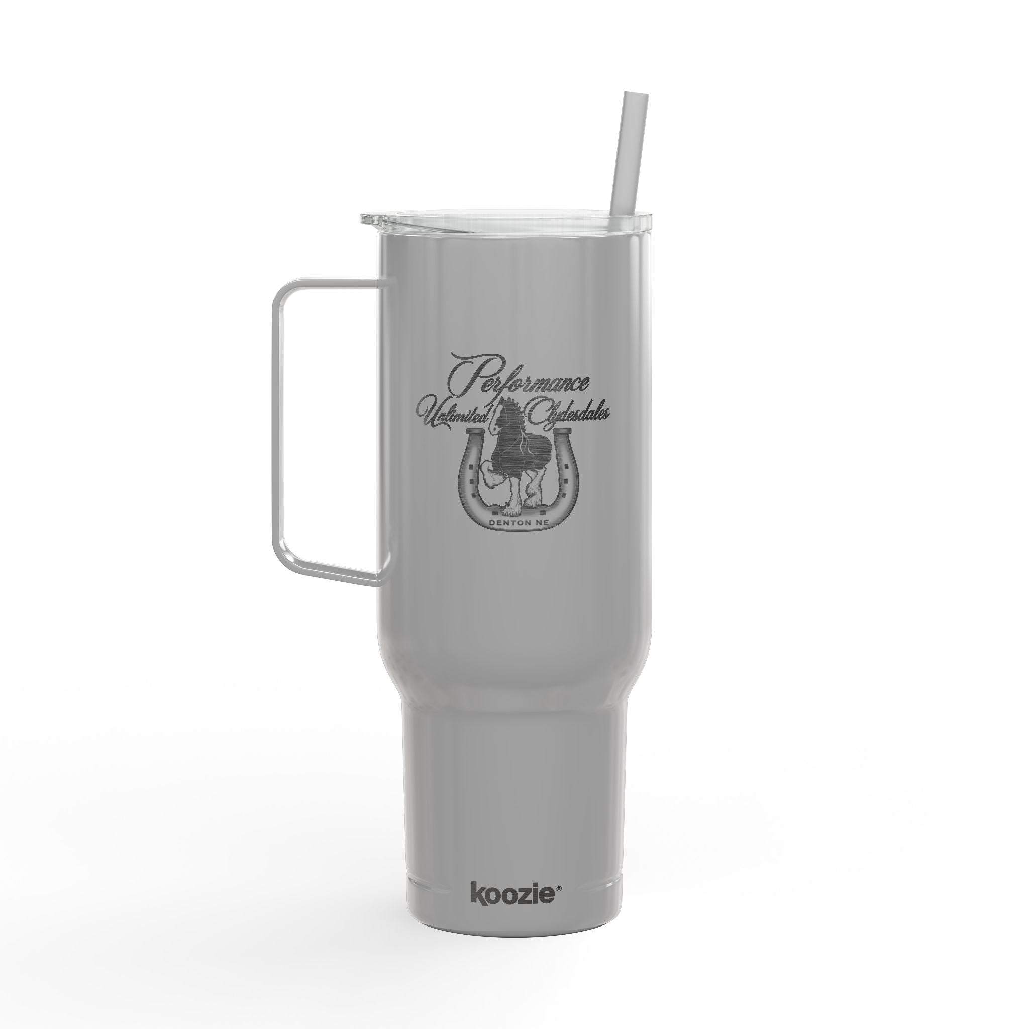 40oz Engraved Insulated Tumbler with Handle & Lid — Performance Unlimited Clydesdales
