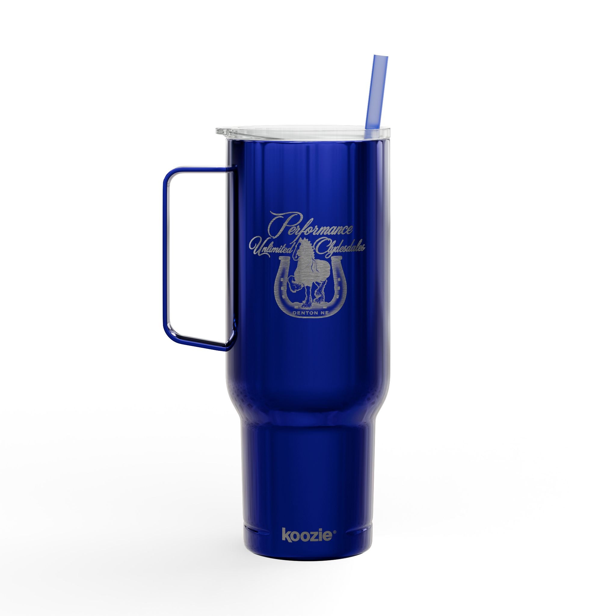 40oz Engraved Insulated Tumbler with Handle & Lid — Performance Unlimited Clydesdales