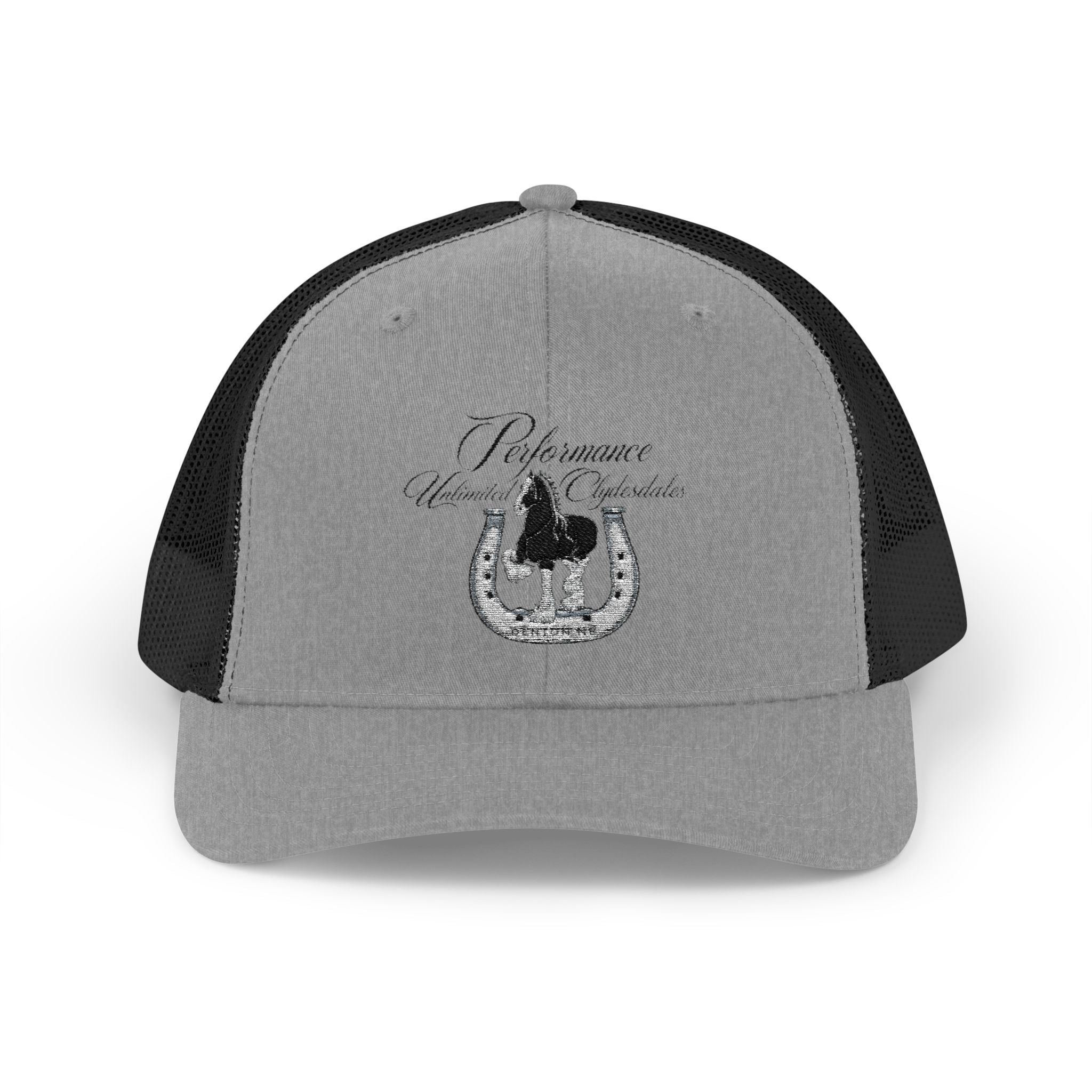 Performance Unlimited Clydesdales- Snapback Trucker Cap Embroidered Design
