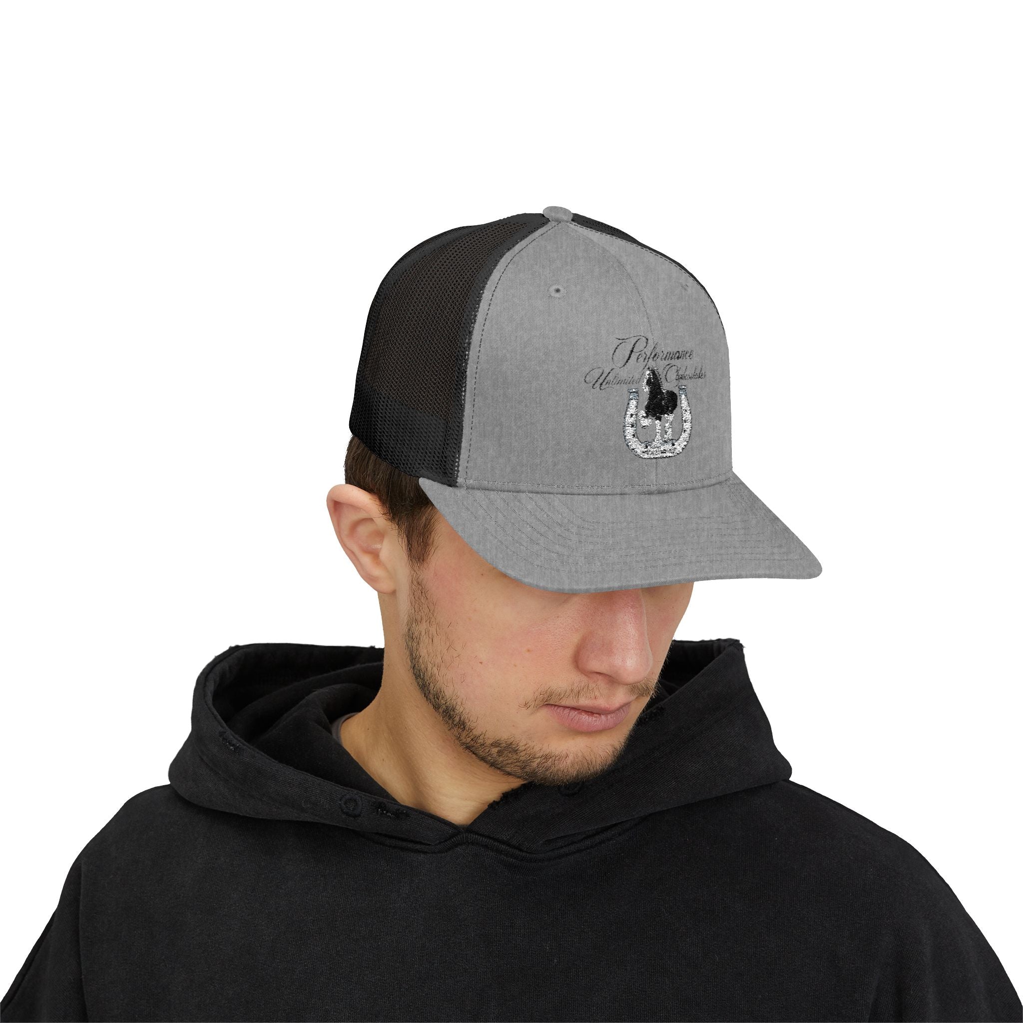 Performance Unlimited Clydesdales- Snapback Trucker Cap Embroidered Design