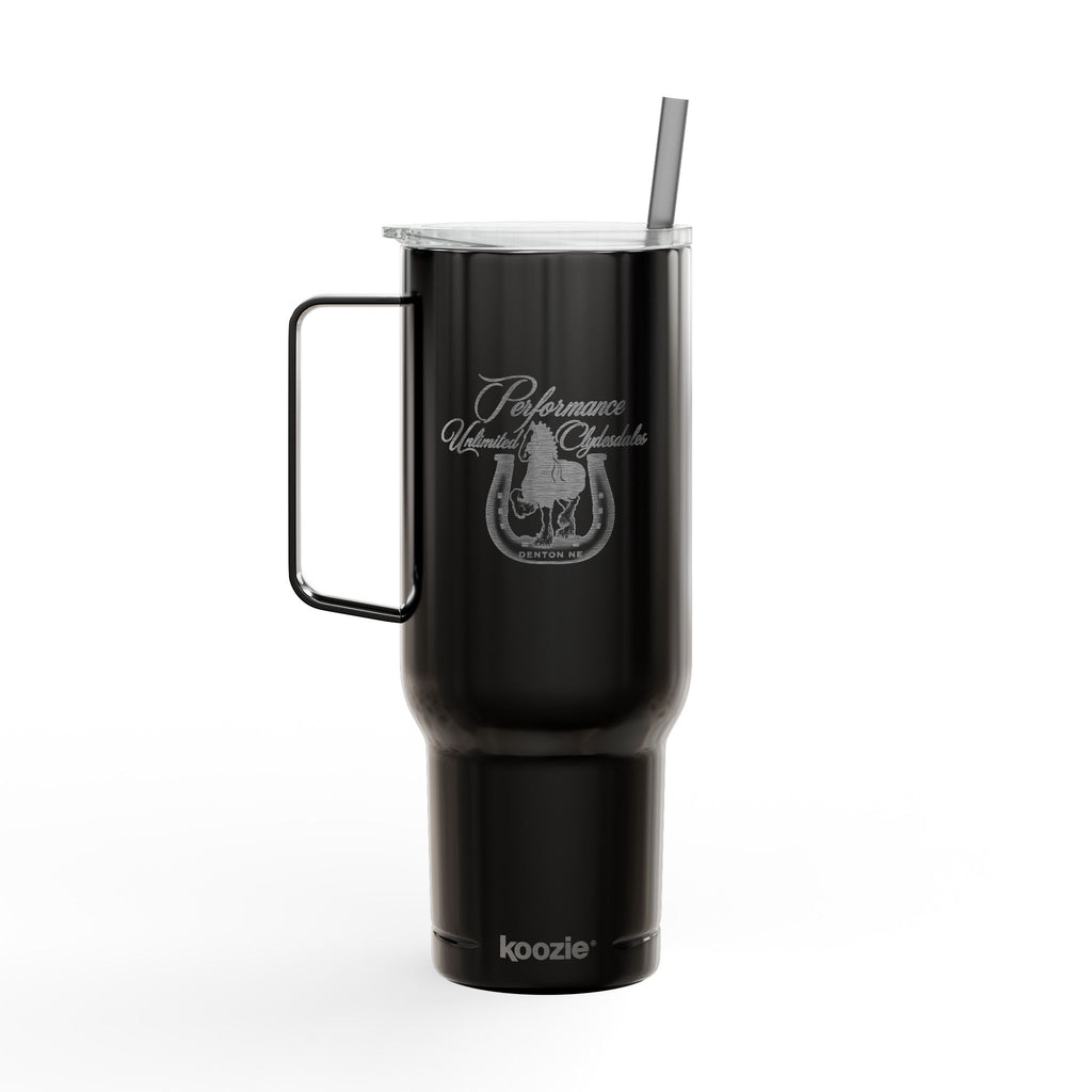 40oz Engraved Insulated Tumbler with Handle & Lid — Performance Unlimited Clydesdales