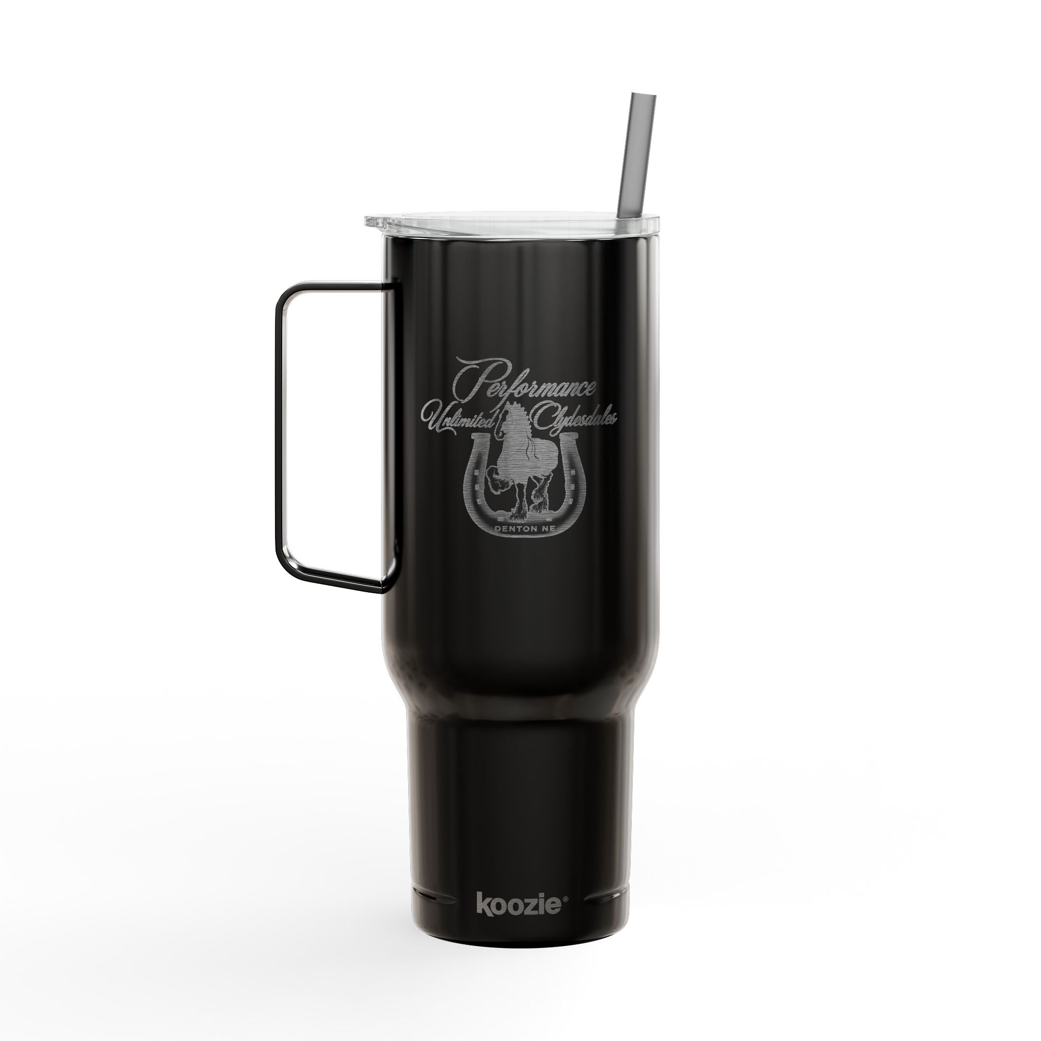 40oz Engraved Insulated Tumbler with Handle & Lid — Performance Unlimited Clydesdales