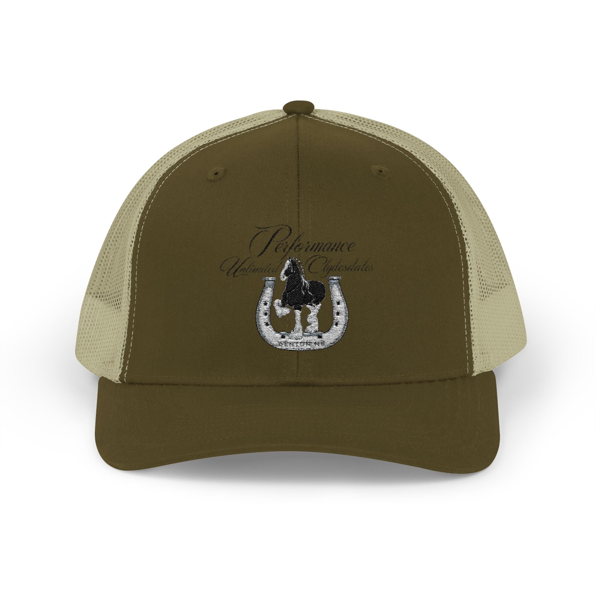 Performance Unlimited Clydesdales- Snapback Trucker Cap Embroidered Design