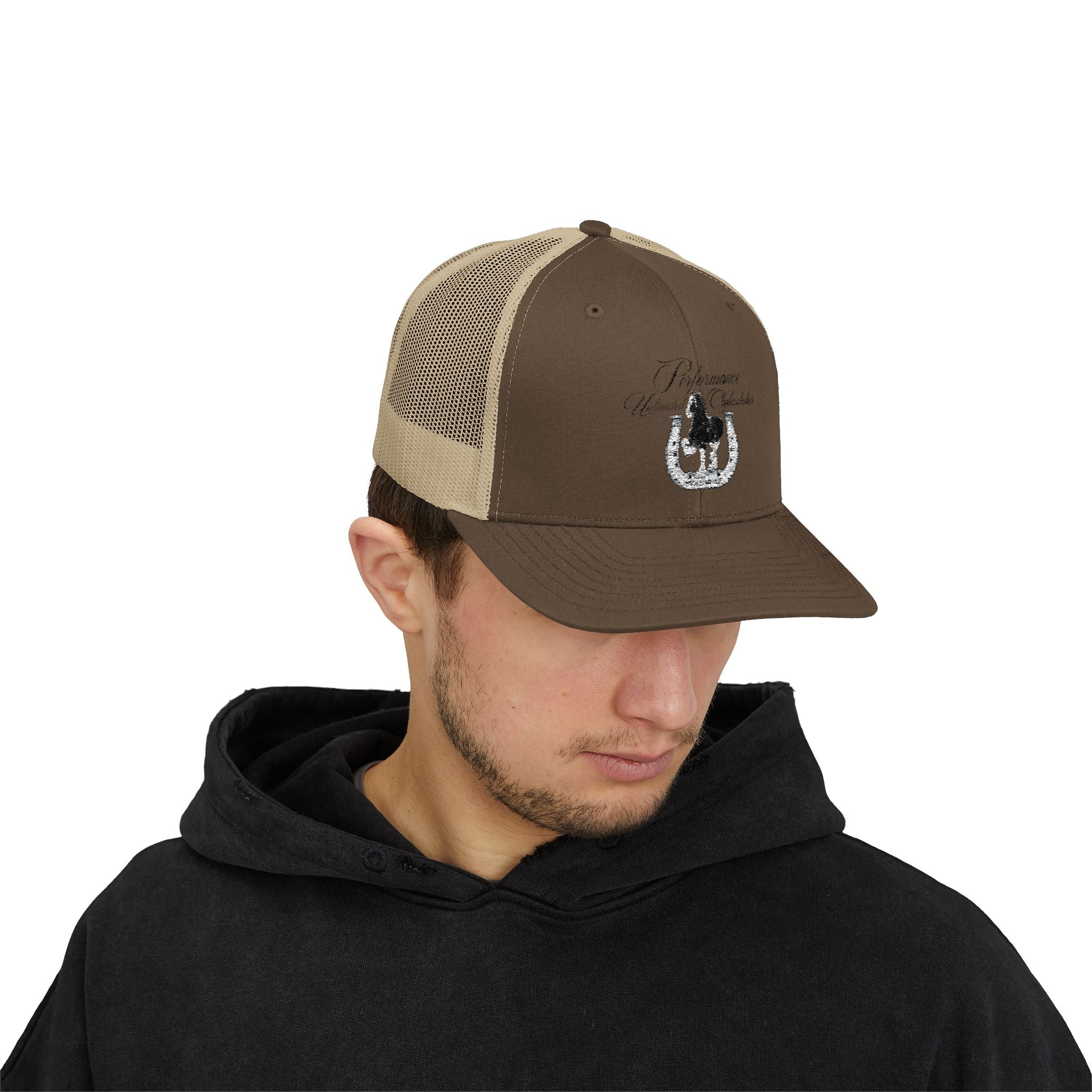 Performance Unlimited Clydesdales- Snapback Trucker Cap Embroidered Design