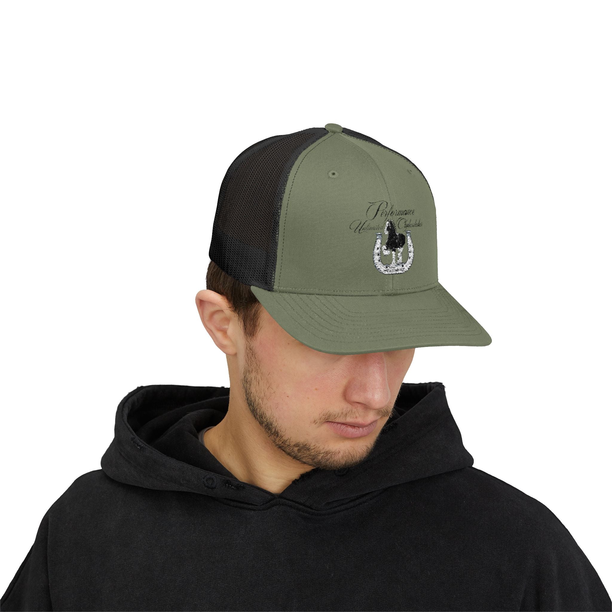 Performance Unlimited Clydesdales- Snapback Trucker Cap Embroidered Design