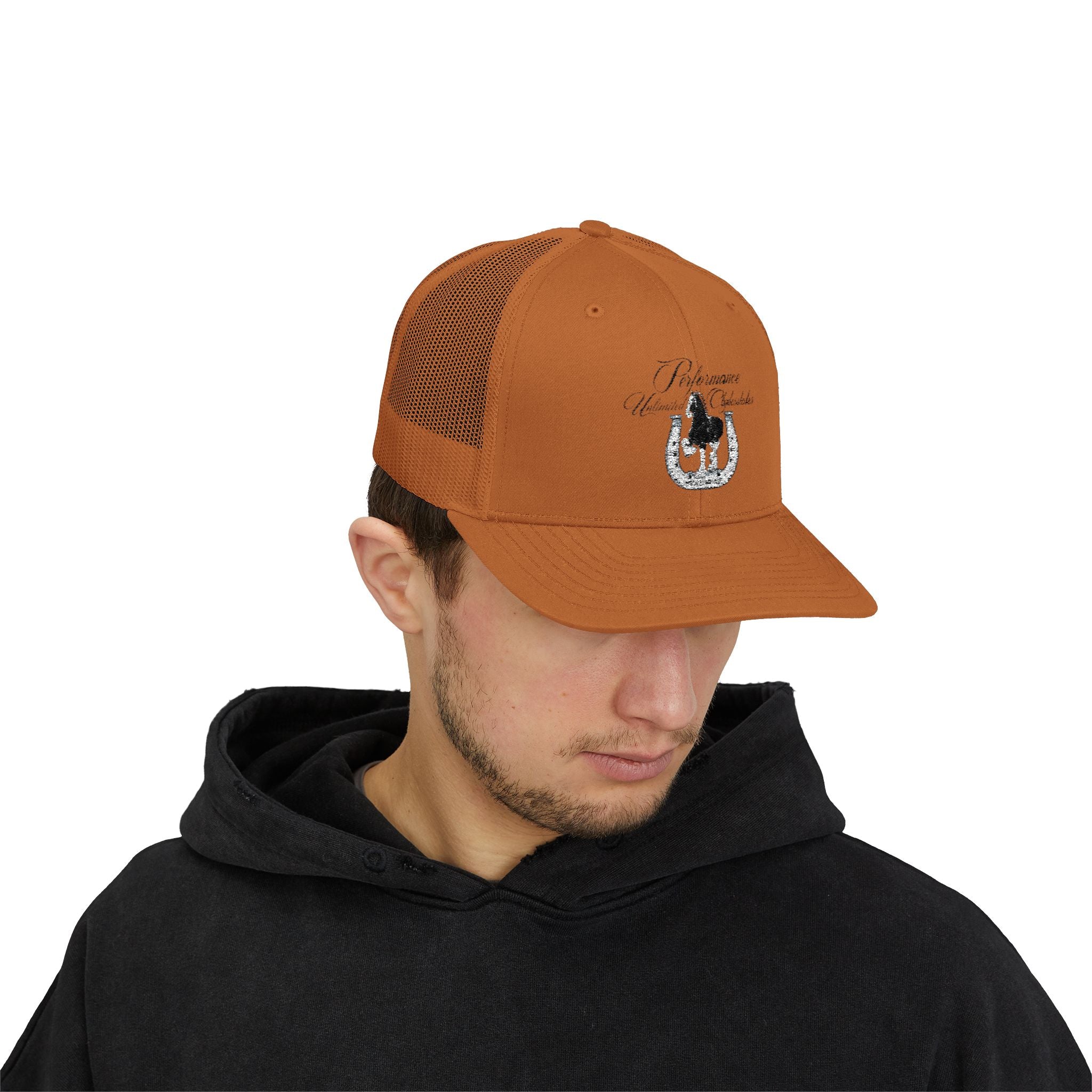 Performance Unlimited Clydesdales- Snapback Trucker Cap Embroidered Design