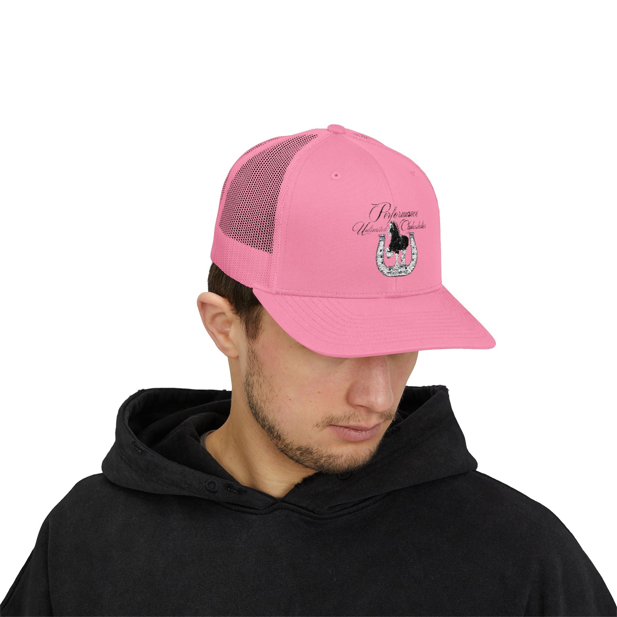Performance Unlimited Clydesdales- Snapback Trucker Cap Embroidered Design