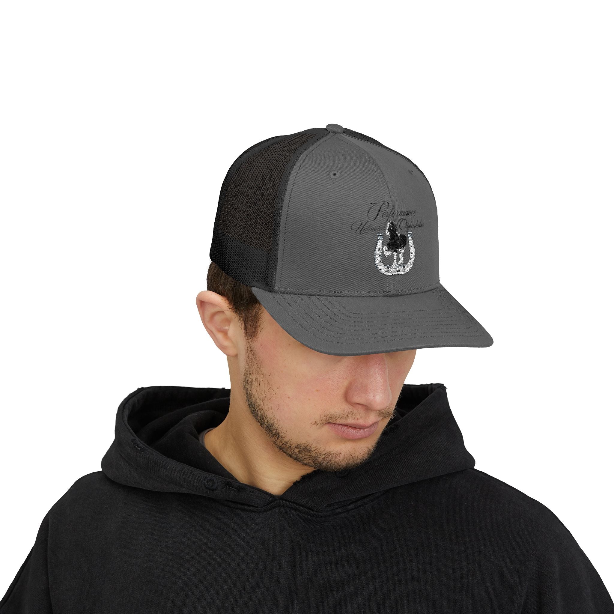 Performance Unlimited Clydesdales- Snapback Trucker Cap Embroidered Design