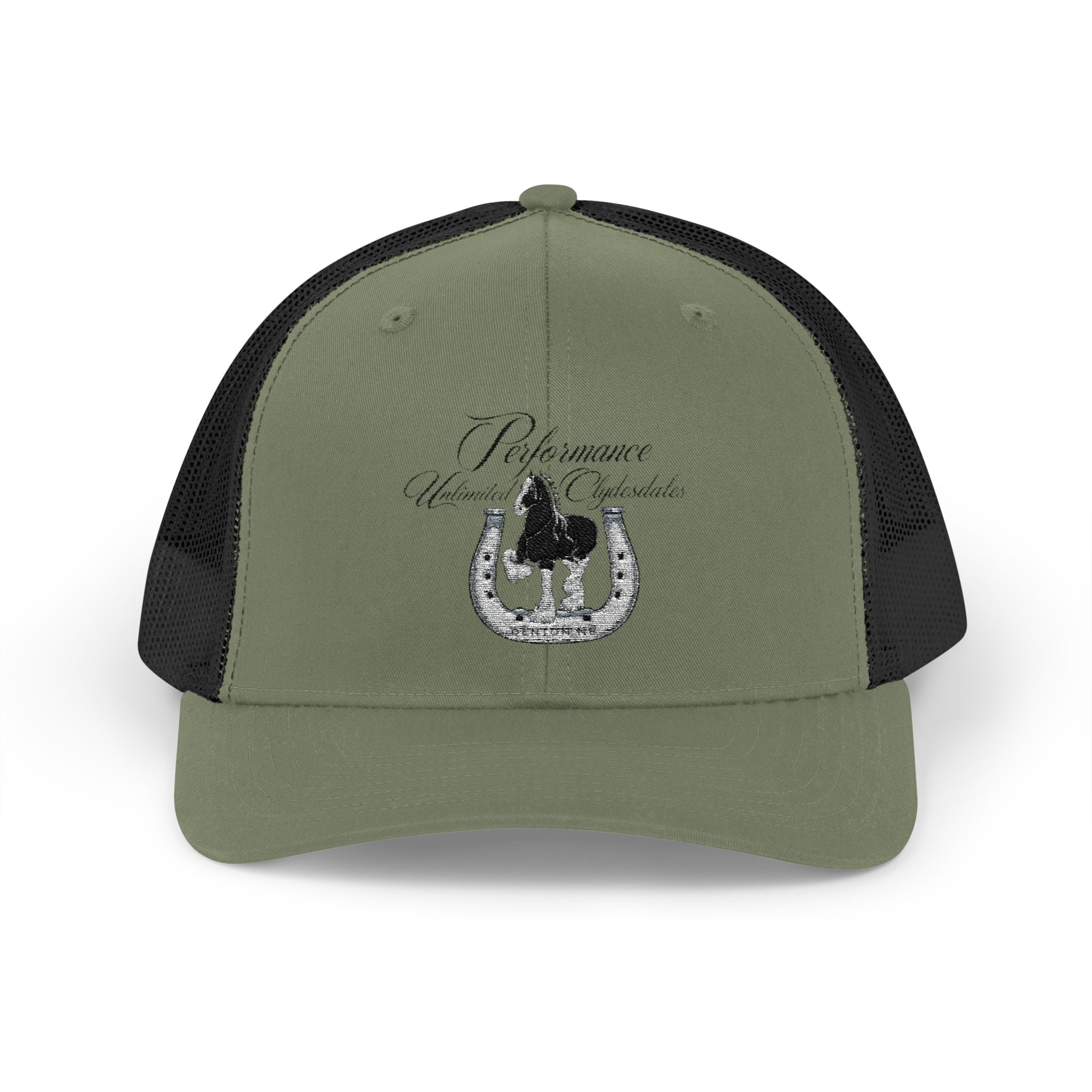 Performance Unlimited Clydesdales- Snapback Trucker Cap Embroidered Design