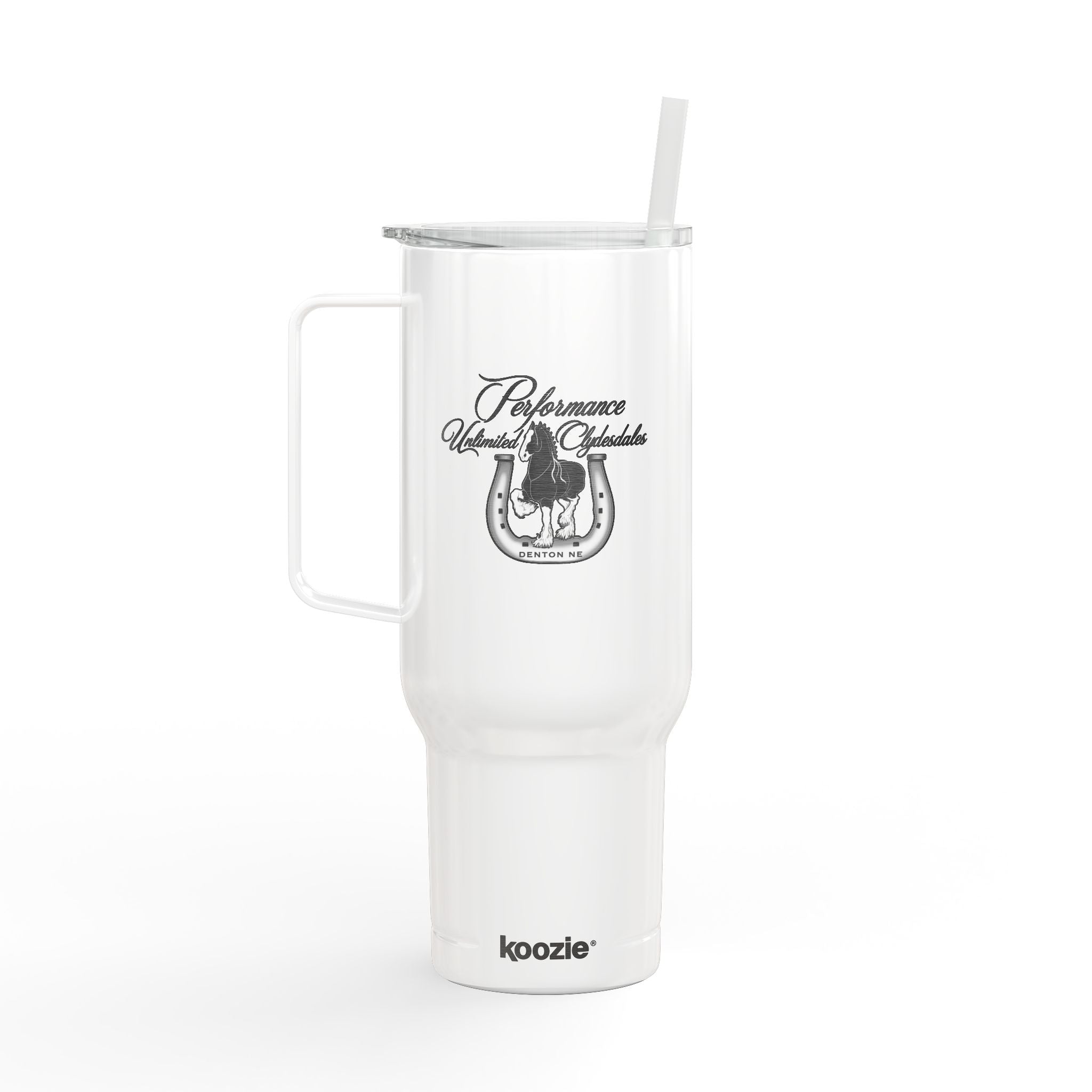40oz Engraved Insulated Tumbler with Handle & Lid — Performance Unlimited Clydesdales