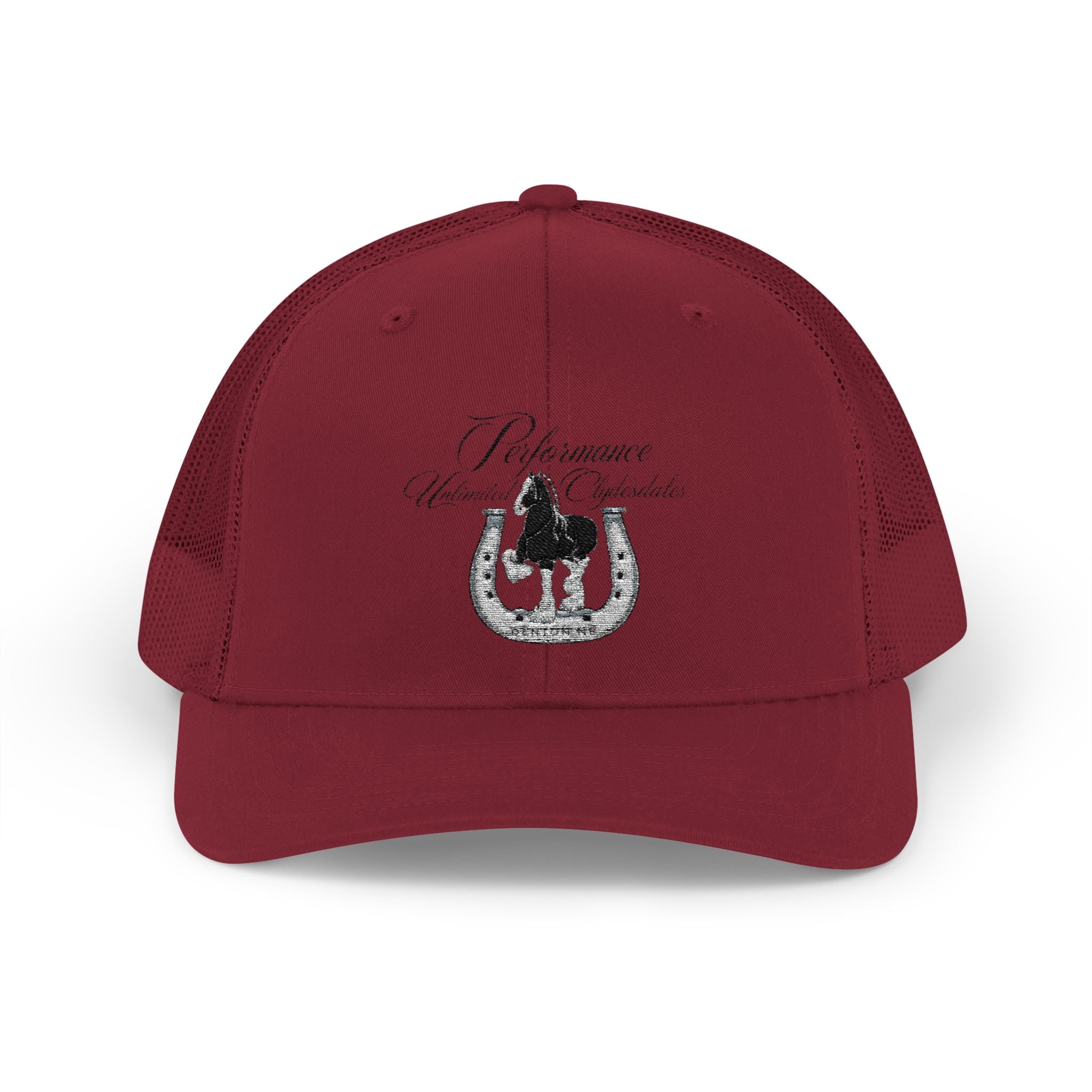 Performance Unlimited Clydesdales- Snapback Trucker Cap Embroidered Design