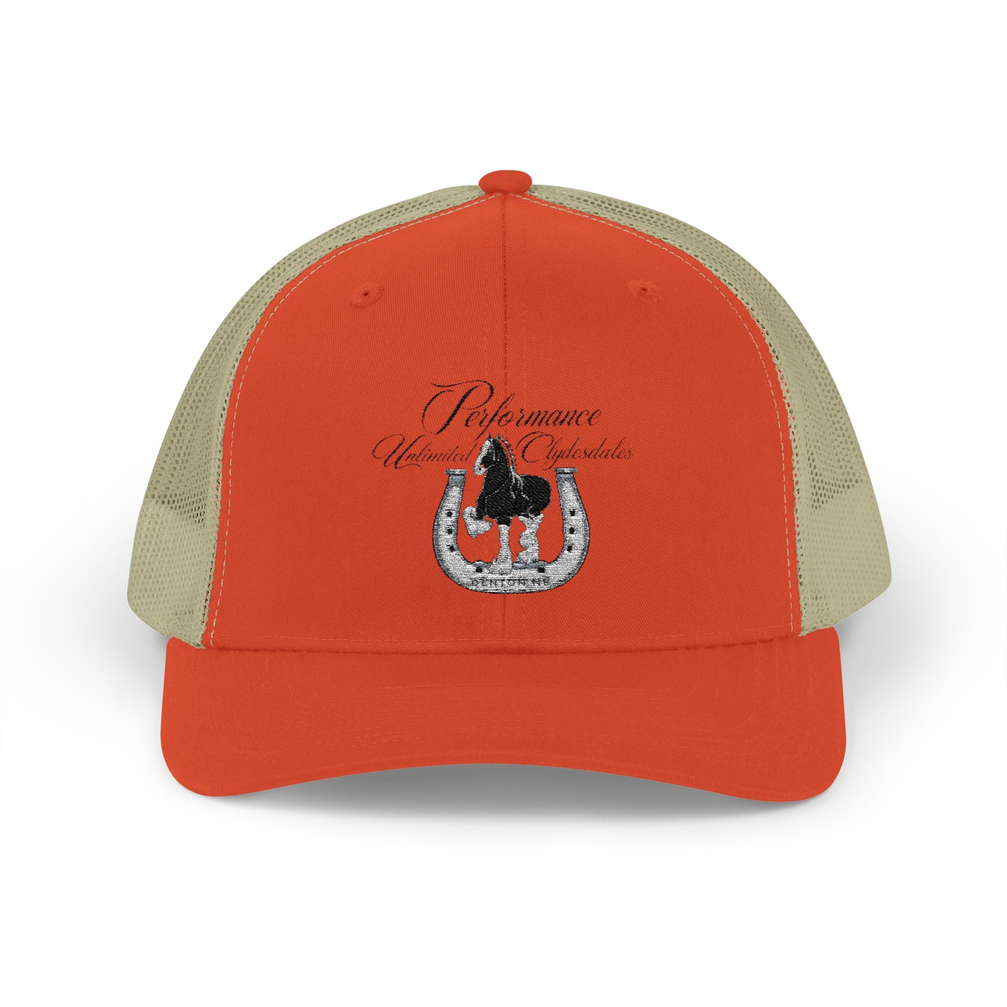 Performance Unlimited Clydesdales- Snapback Trucker Cap Embroidered Design