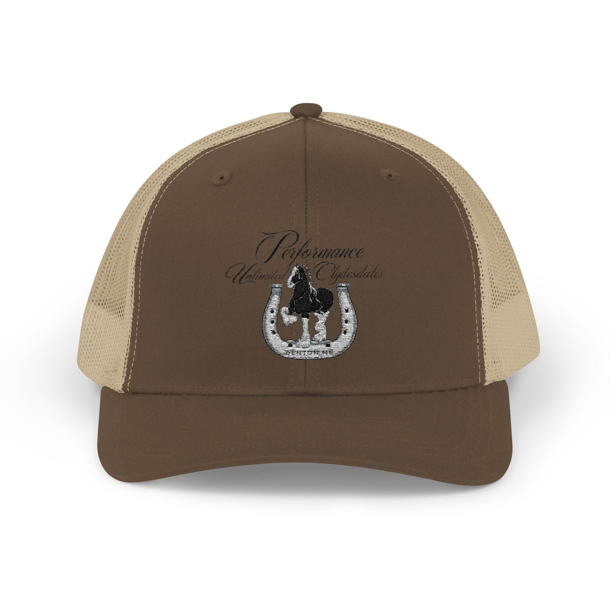 Performance Unlimited Clydesdales- Snapback Trucker Cap Embroidered Design