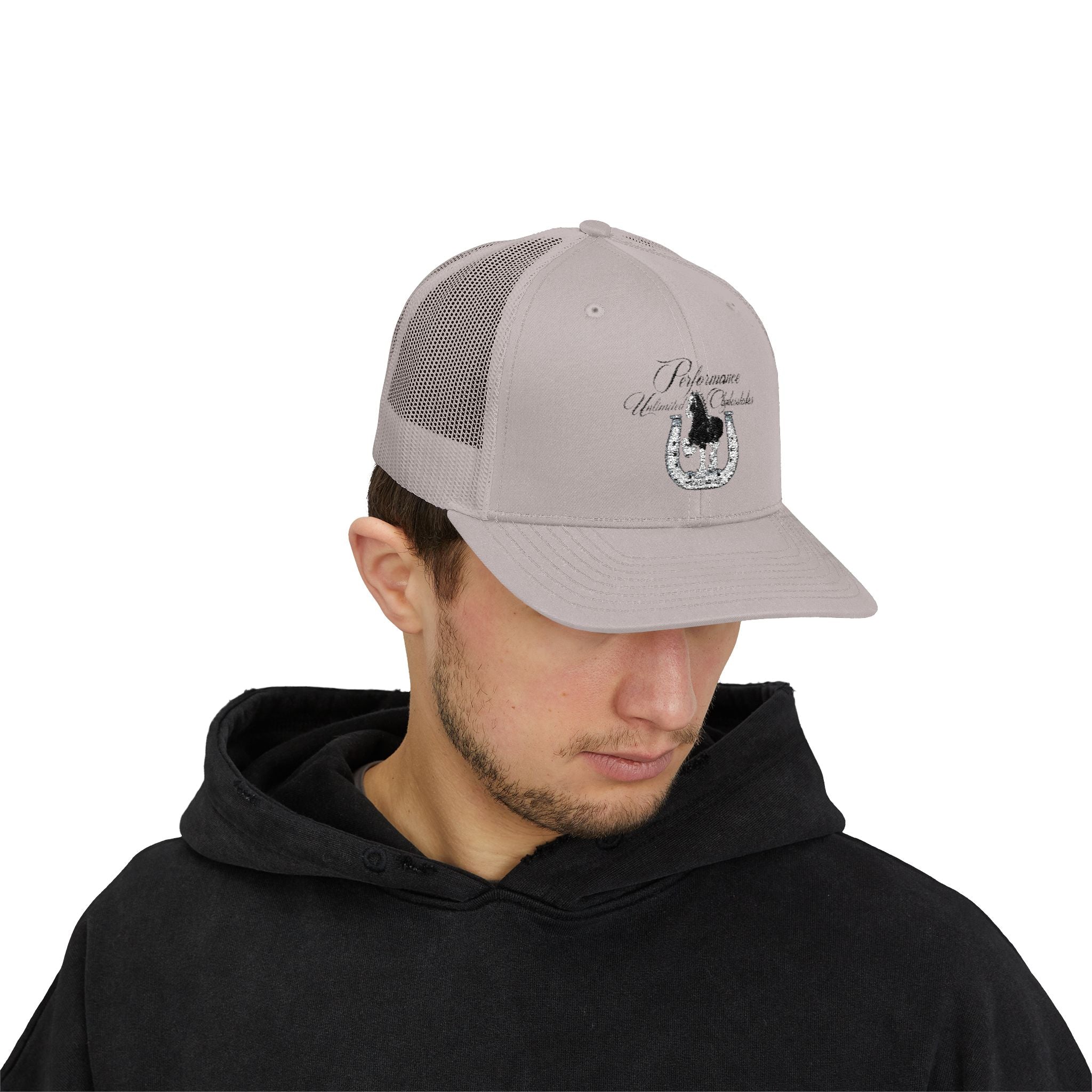 Performance Unlimited Clydesdales- Snapback Trucker Cap Embroidered Design