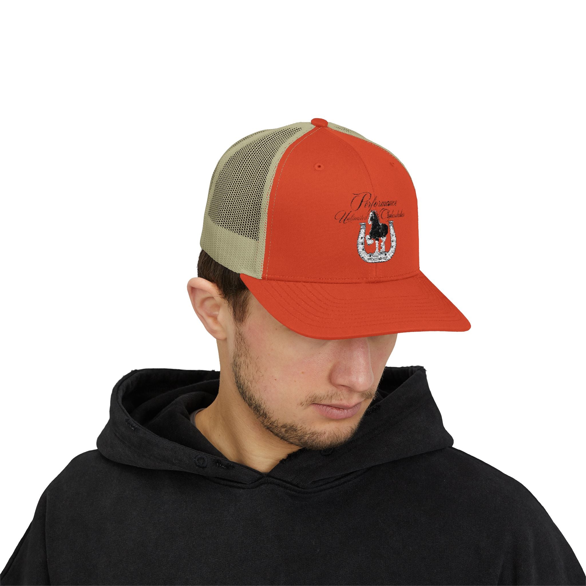 Performance Unlimited Clydesdales- Snapback Trucker Cap Embroidered Design