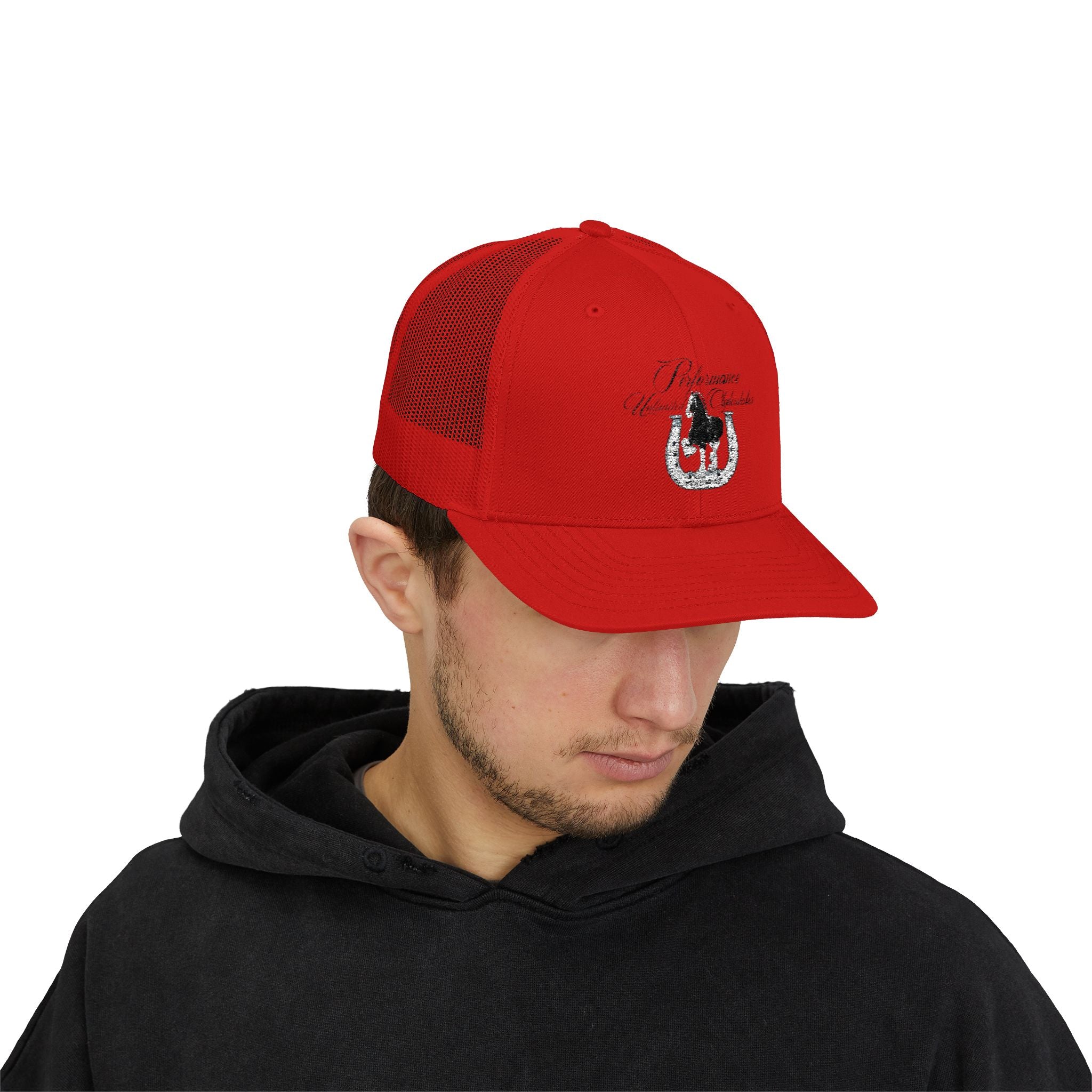 Performance Unlimited Clydesdales- Snapback Trucker Cap Embroidered Design