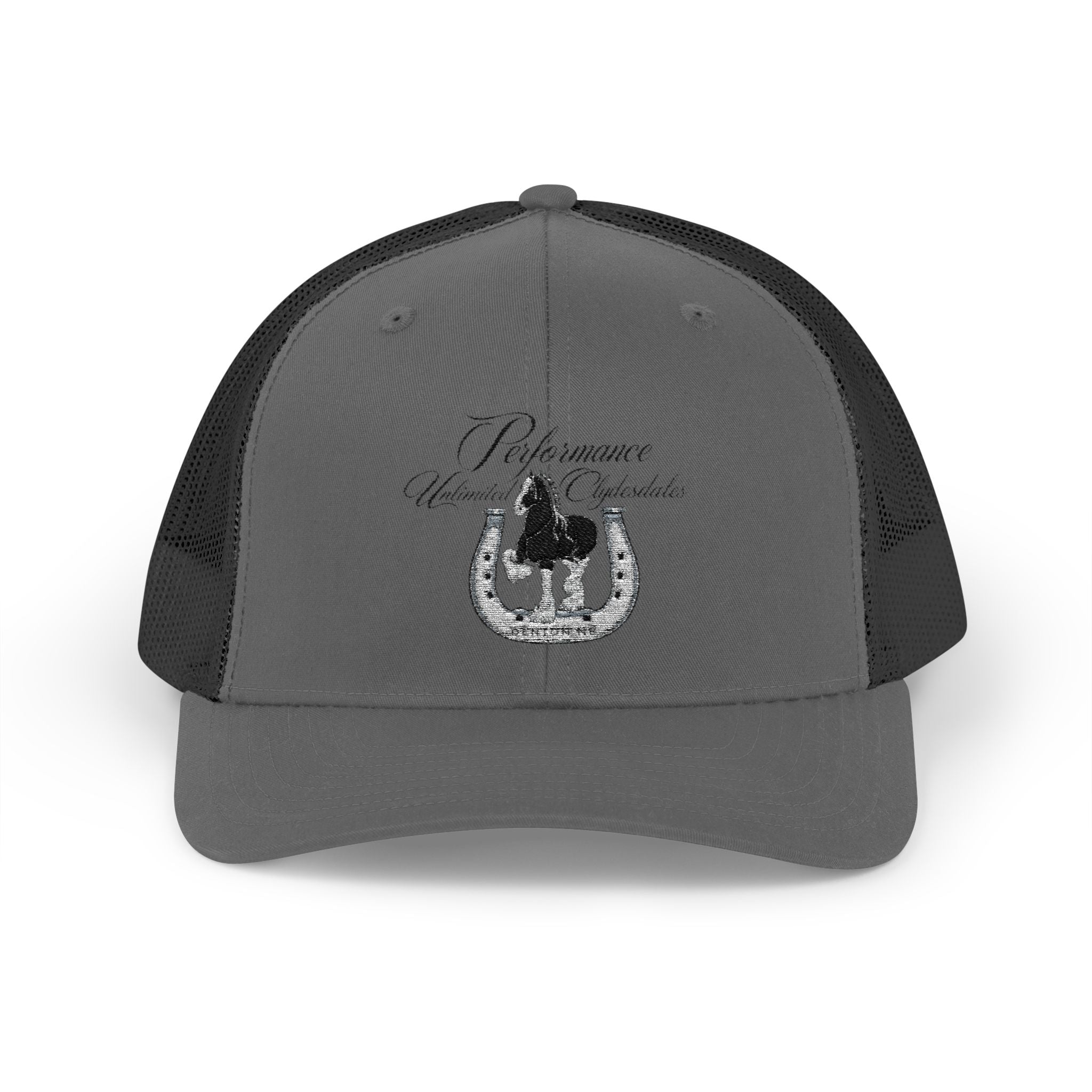 Performance Unlimited Clydesdales- Snapback Trucker Cap Embroidered Design