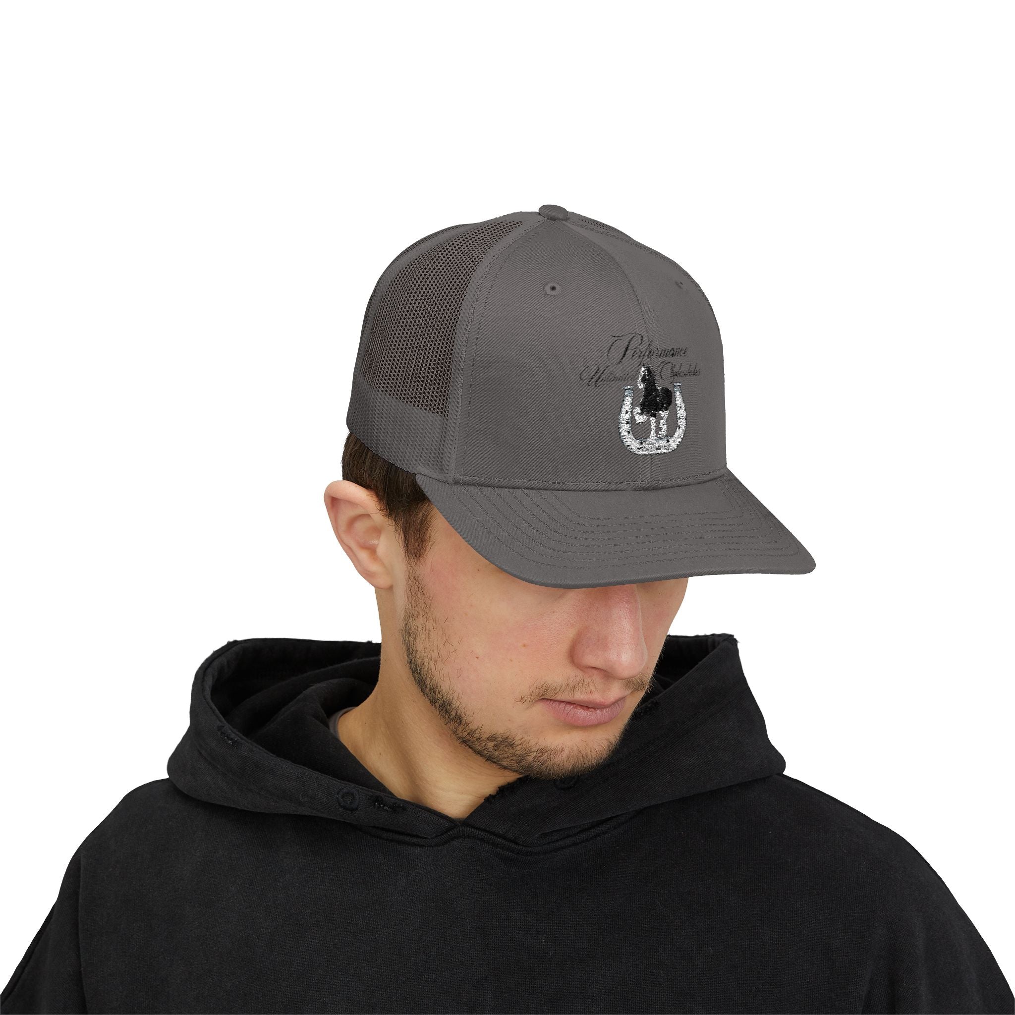 Performance Unlimited Clydesdales- Snapback Trucker Cap Embroidered Design