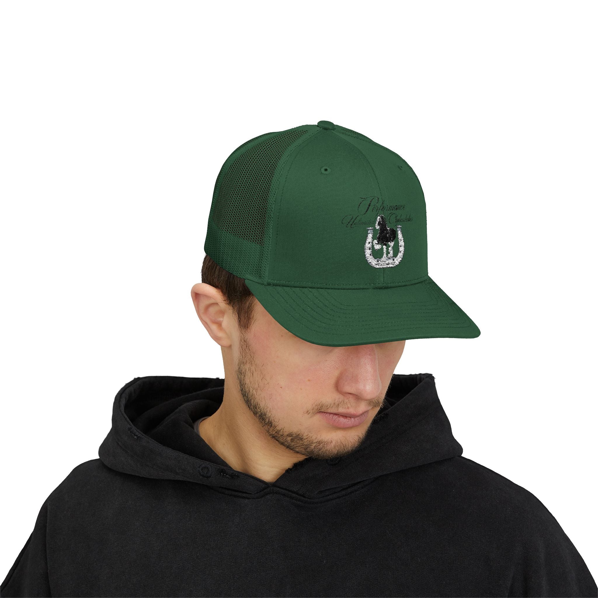 Performance Unlimited Clydesdales- Snapback Trucker Cap Embroidered Design
