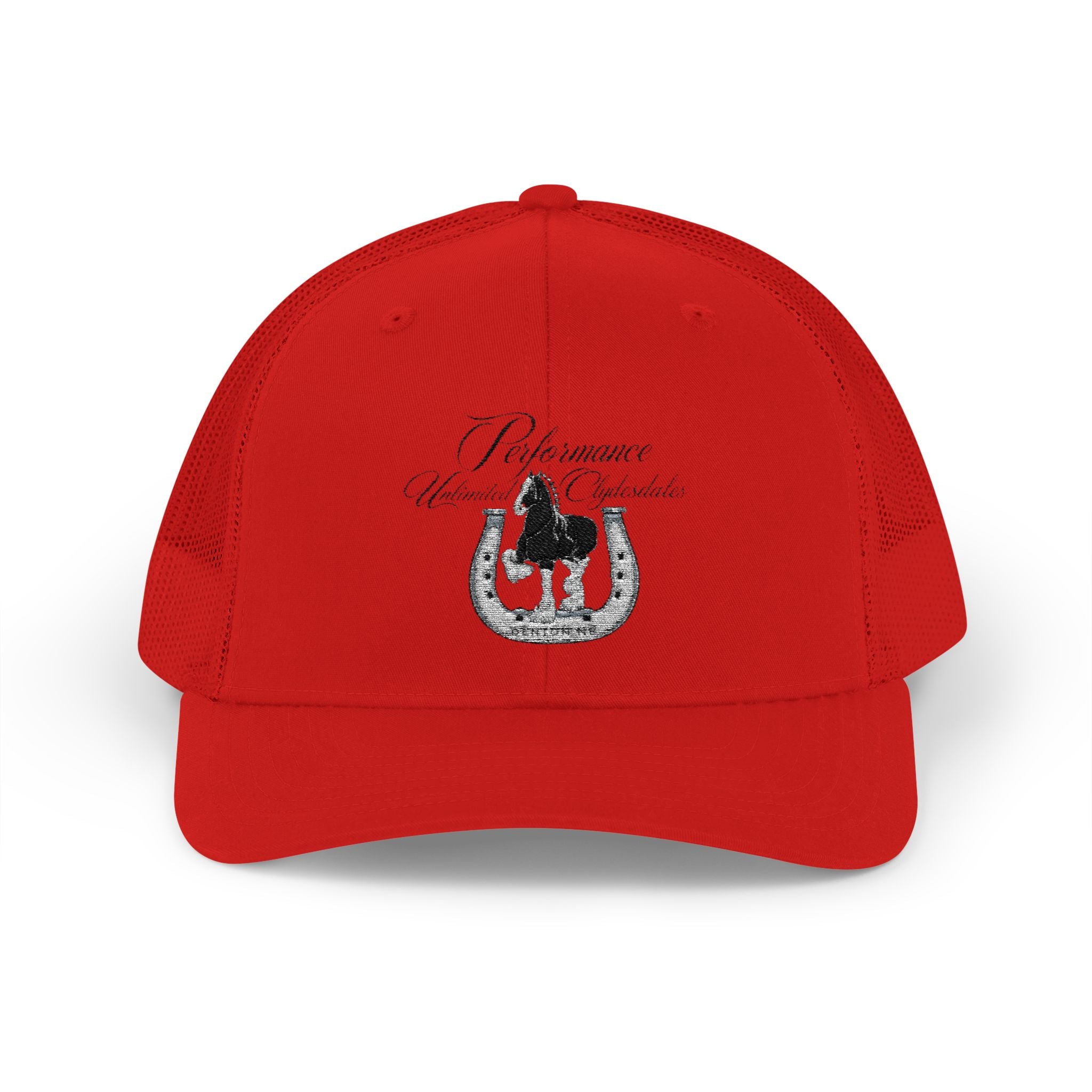 Performance Unlimited Clydesdales- Snapback Trucker Cap Embroidered Design