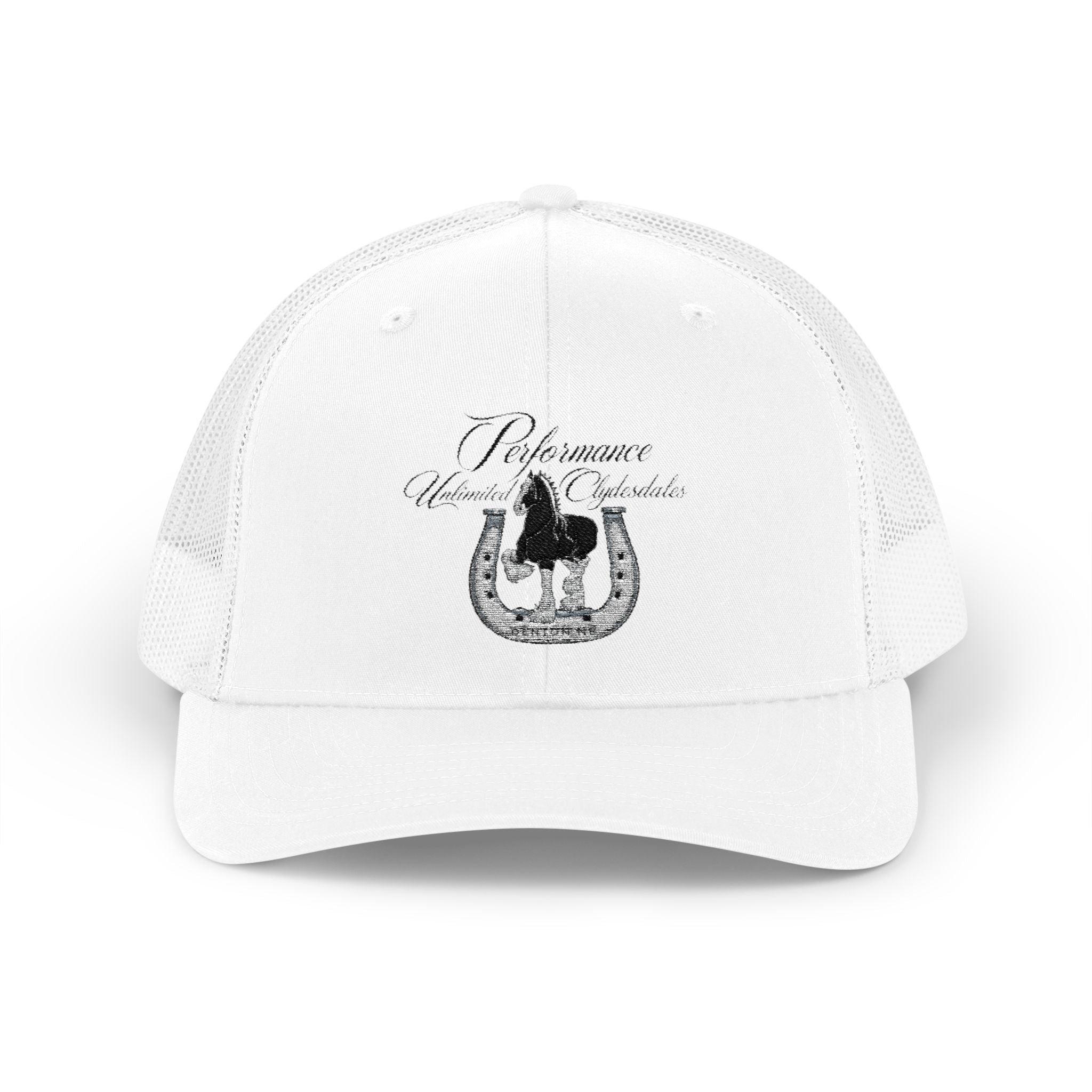 Performance Unlimited Clydesdales- Snapback Trucker Cap Embroidered Design