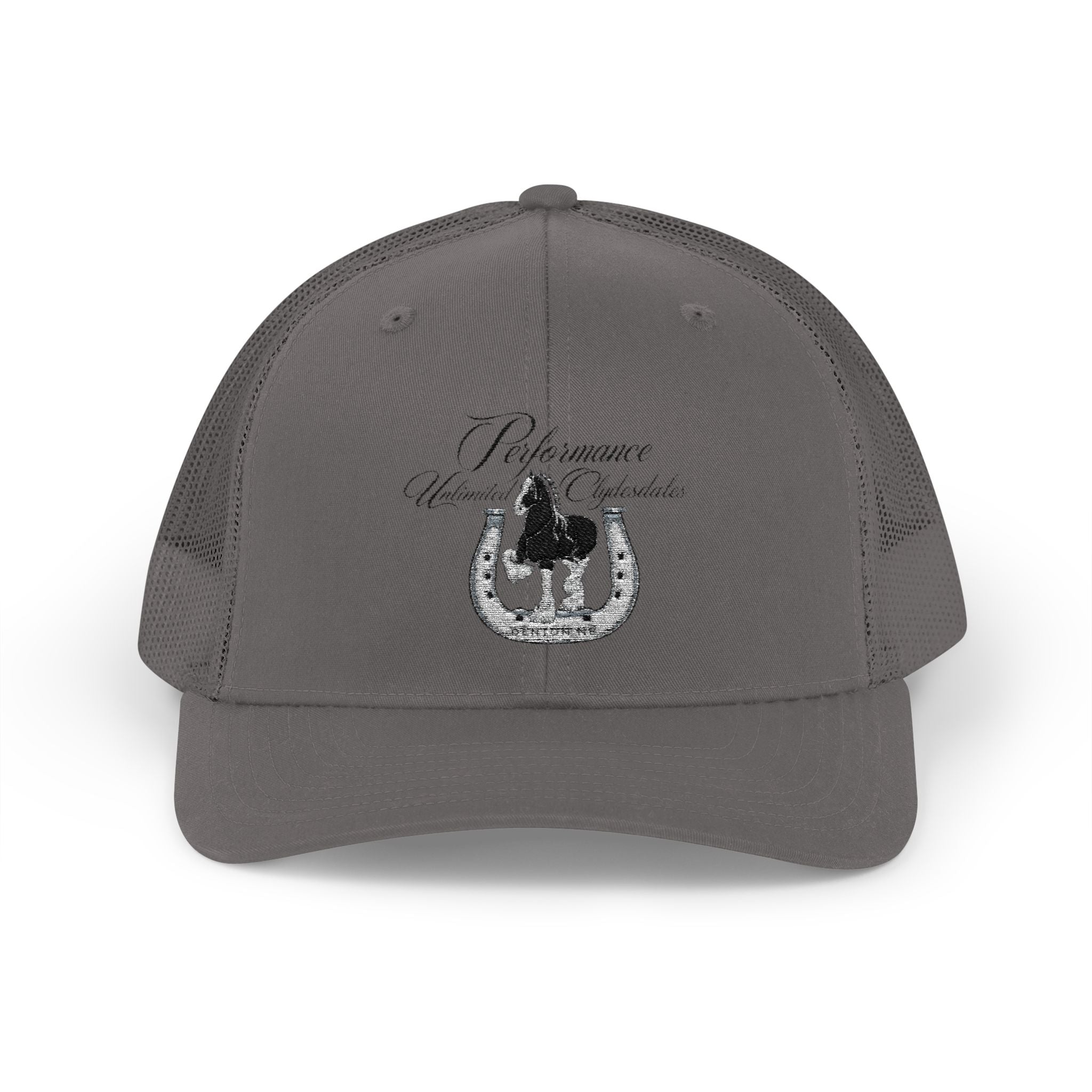 Performance Unlimited Clydesdales- Snapback Trucker Cap Embroidered Design