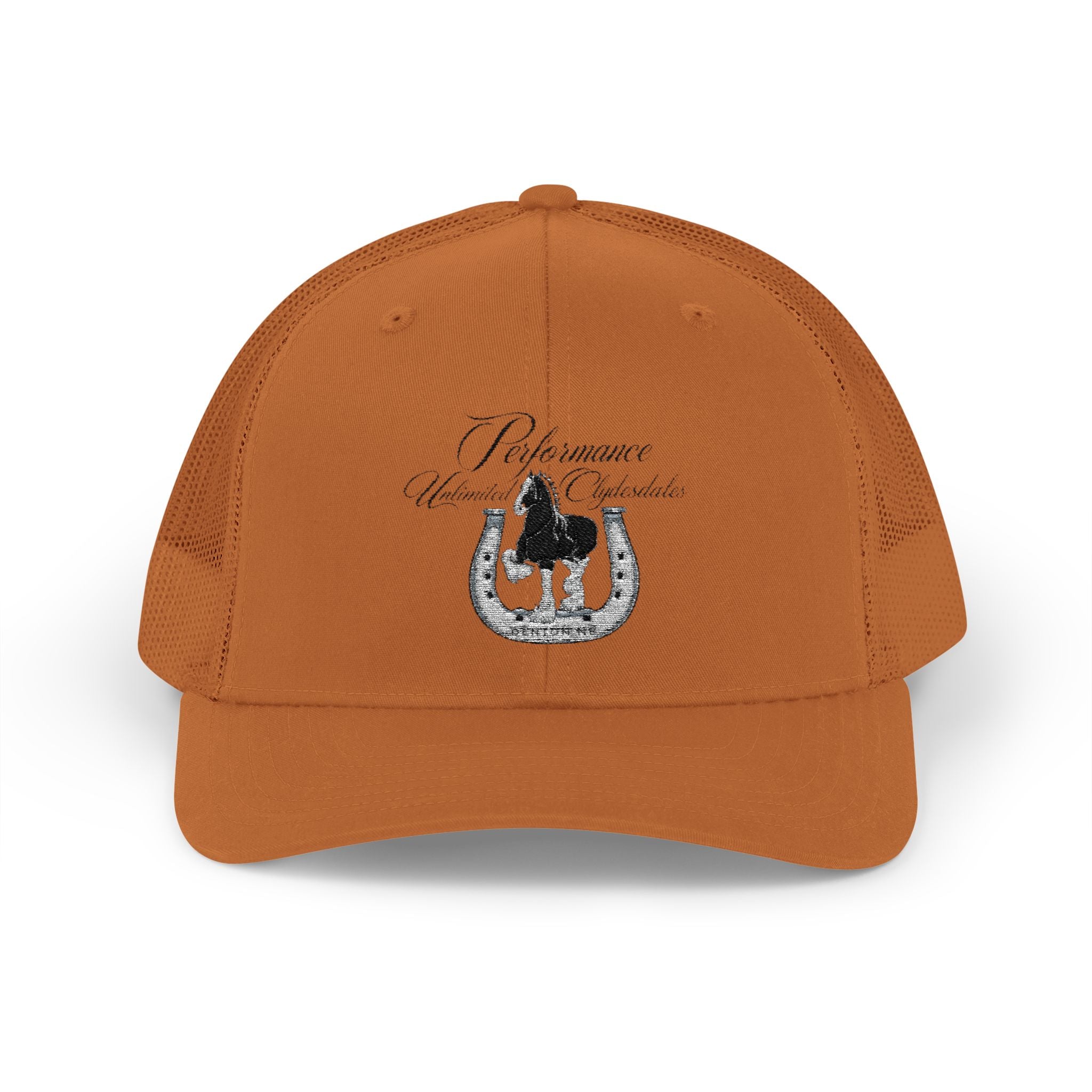 Performance Unlimited Clydesdales- Snapback Trucker Cap Embroidered Design