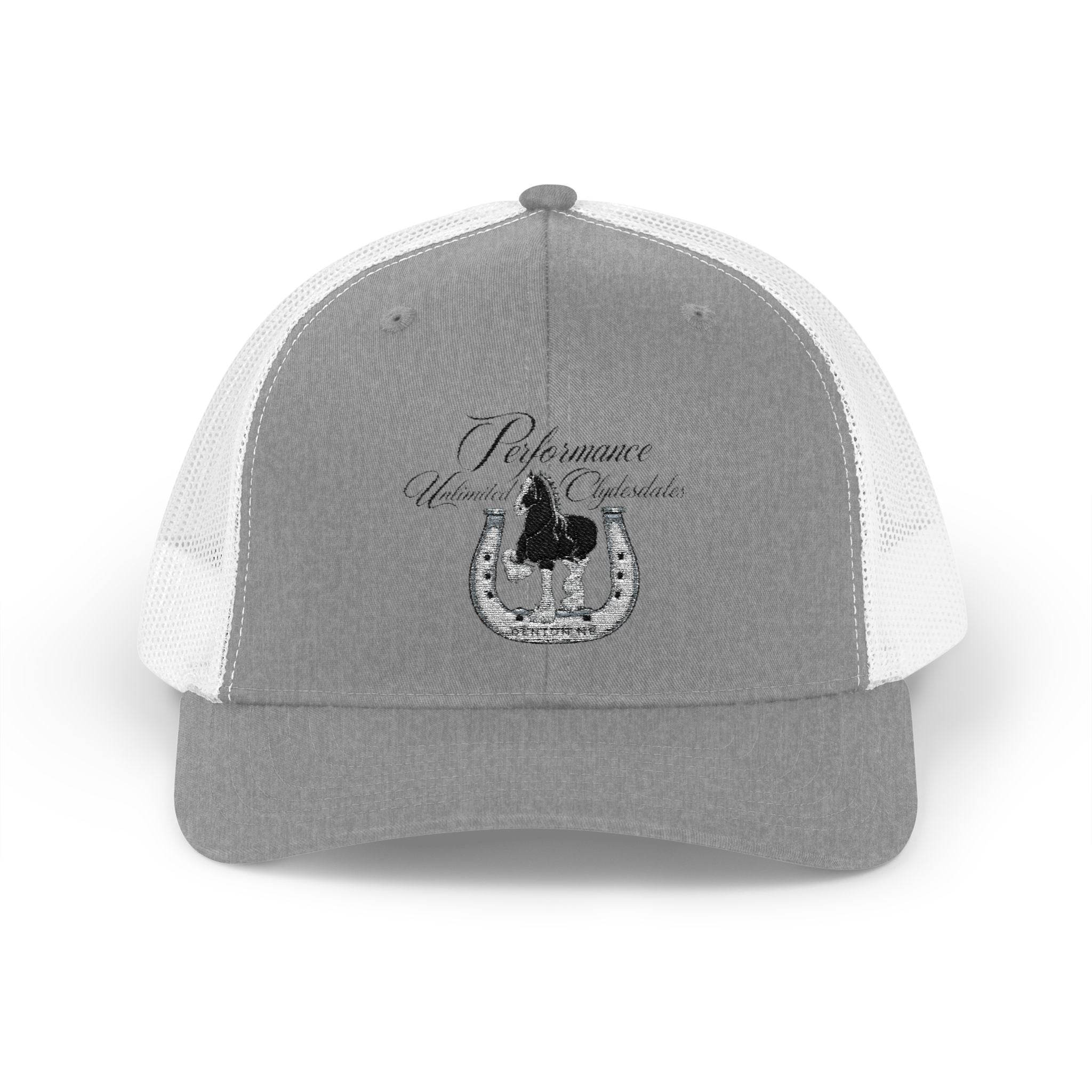 Performance Unlimited Clydesdales- Snapback Trucker Cap Embroidered Design