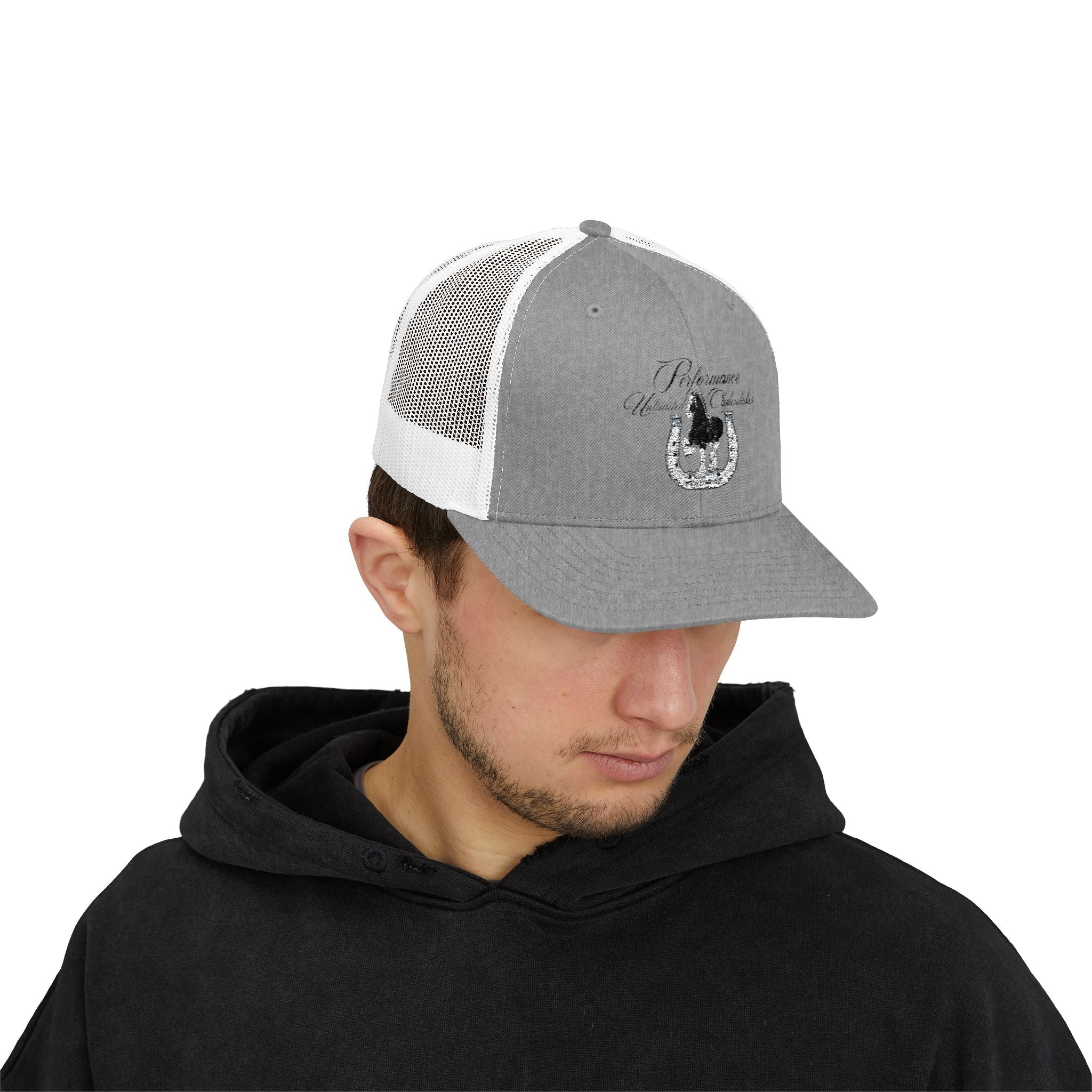 Performance Unlimited Clydesdales- Snapback Trucker Cap Embroidered Design