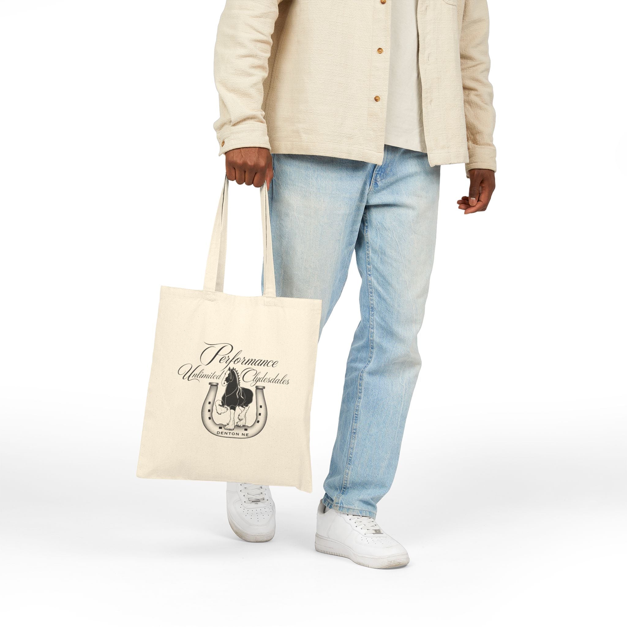 Performance Unlimited Clydesdales Canvas Tote — "Performance Unlimited" Riding Bag