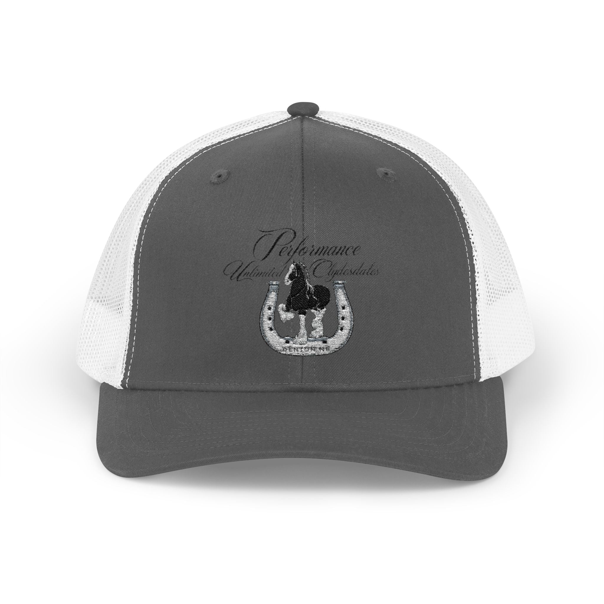Performance Unlimited Clydesdales- Snapback Trucker Cap Embroidered Design