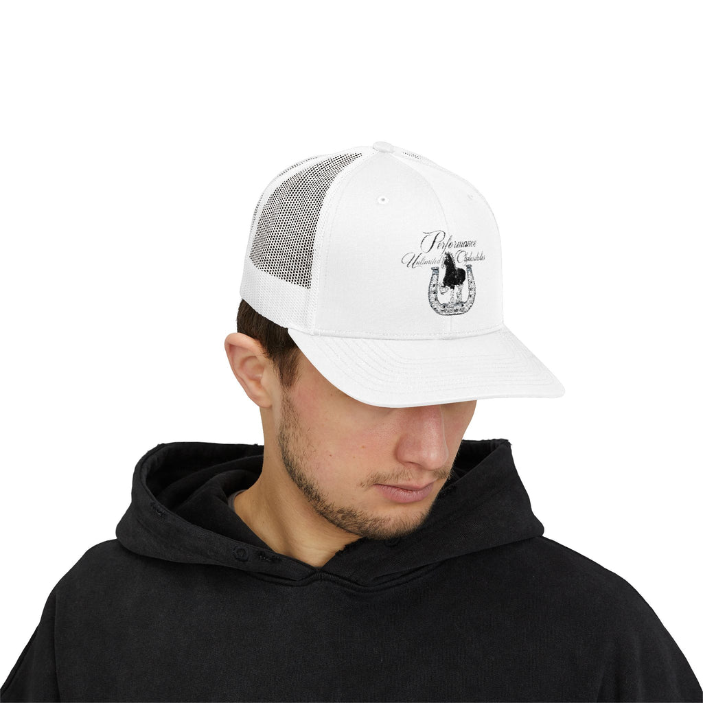 Performance Unlimited Clydesdales- Snapback Trucker Cap Embroidered Design