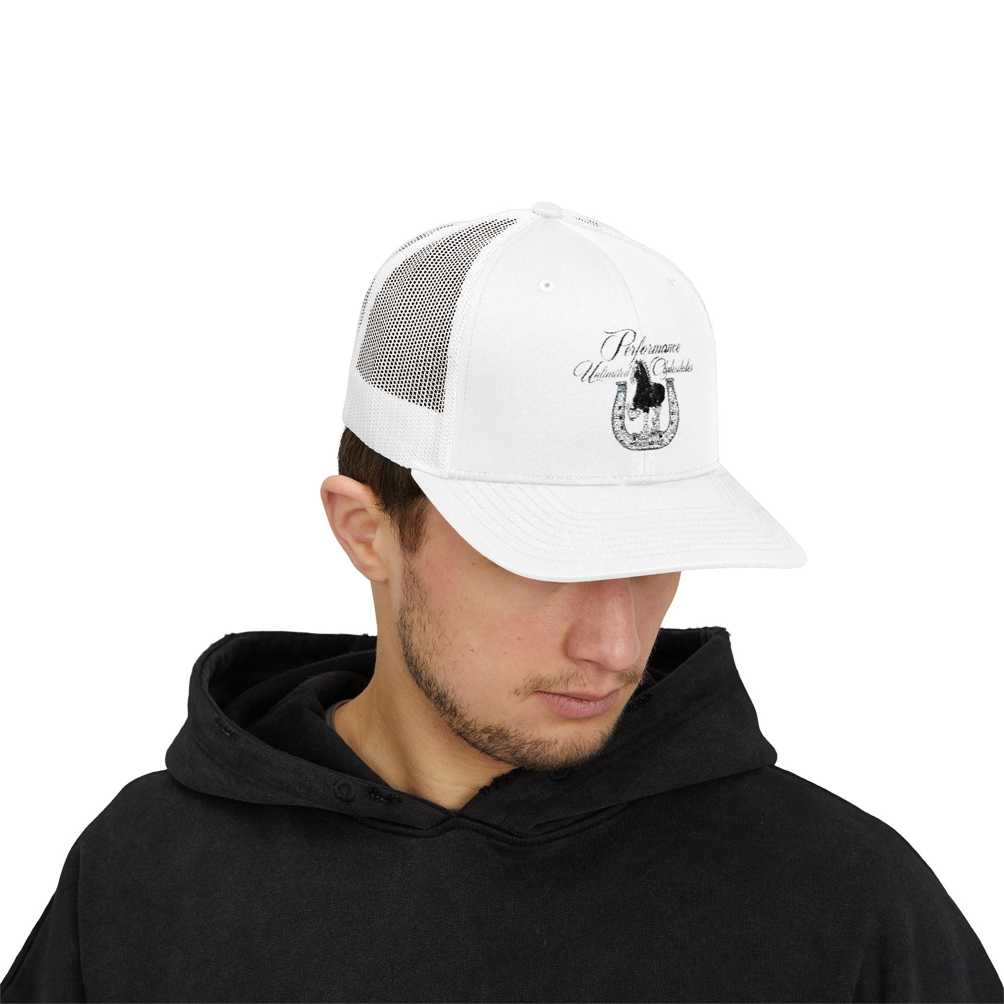 Performance Unlimited Clydesdales- Snapback Trucker Cap Embroidered Design