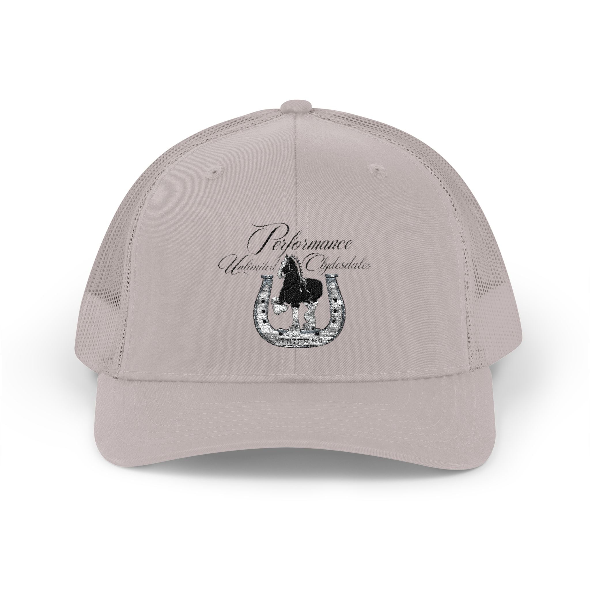 Performance Unlimited Clydesdales- Snapback Trucker Cap Embroidered Design