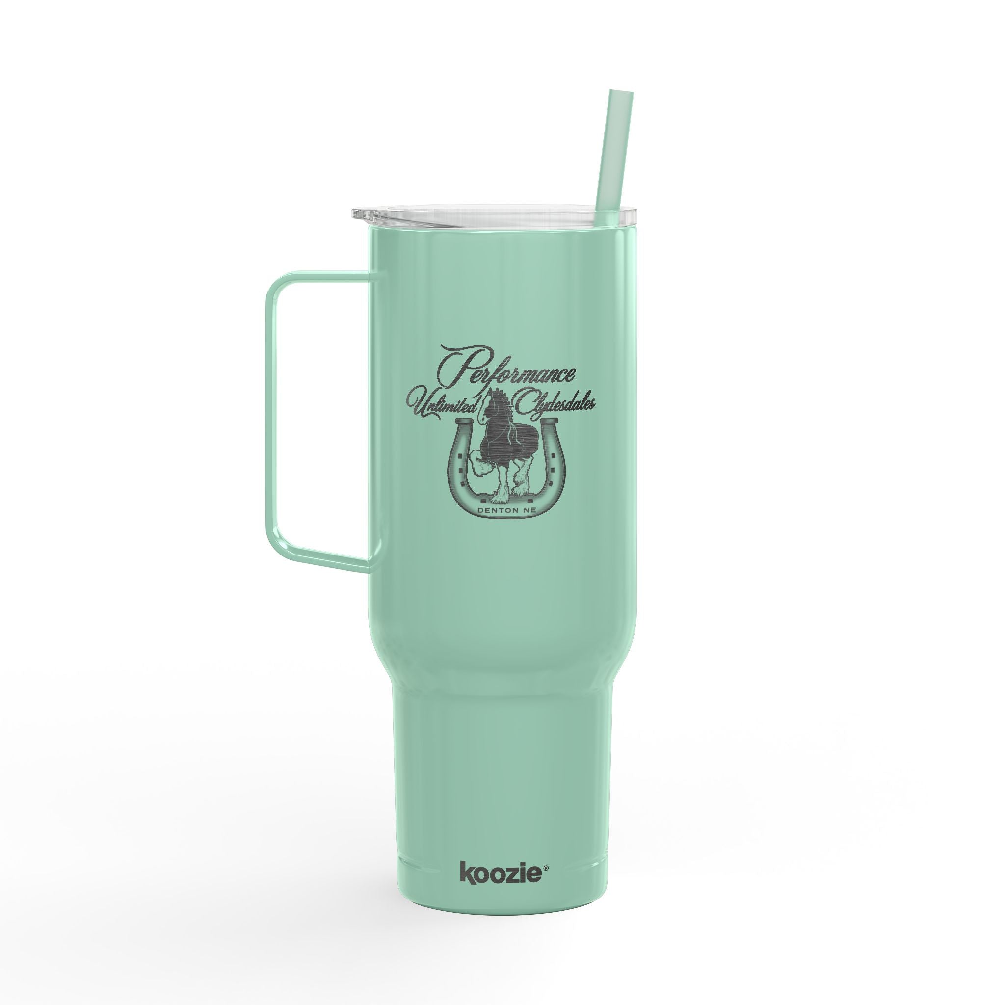 40oz Engraved Insulated Tumbler with Handle & Lid — Performance Unlimited Clydesdales