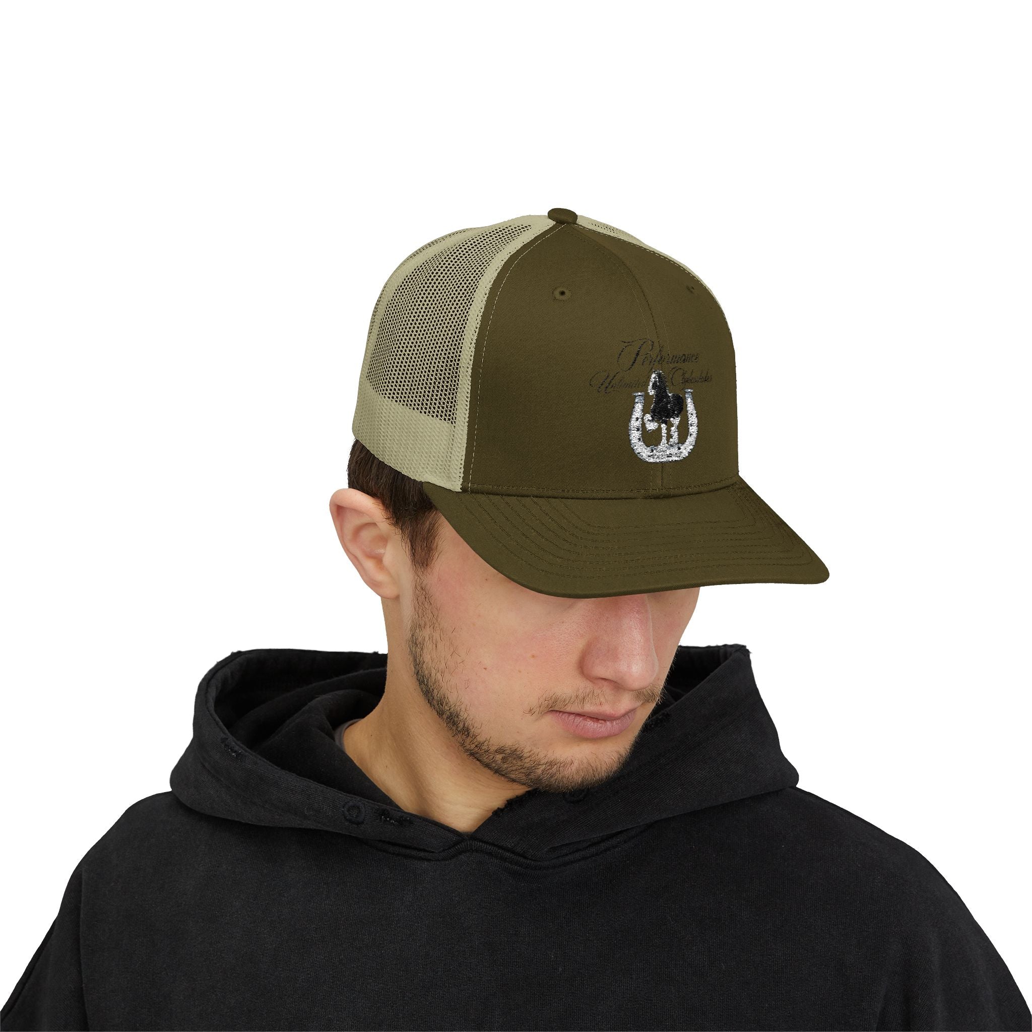 Performance Unlimited Clydesdales- Snapback Trucker Cap Embroidered Design