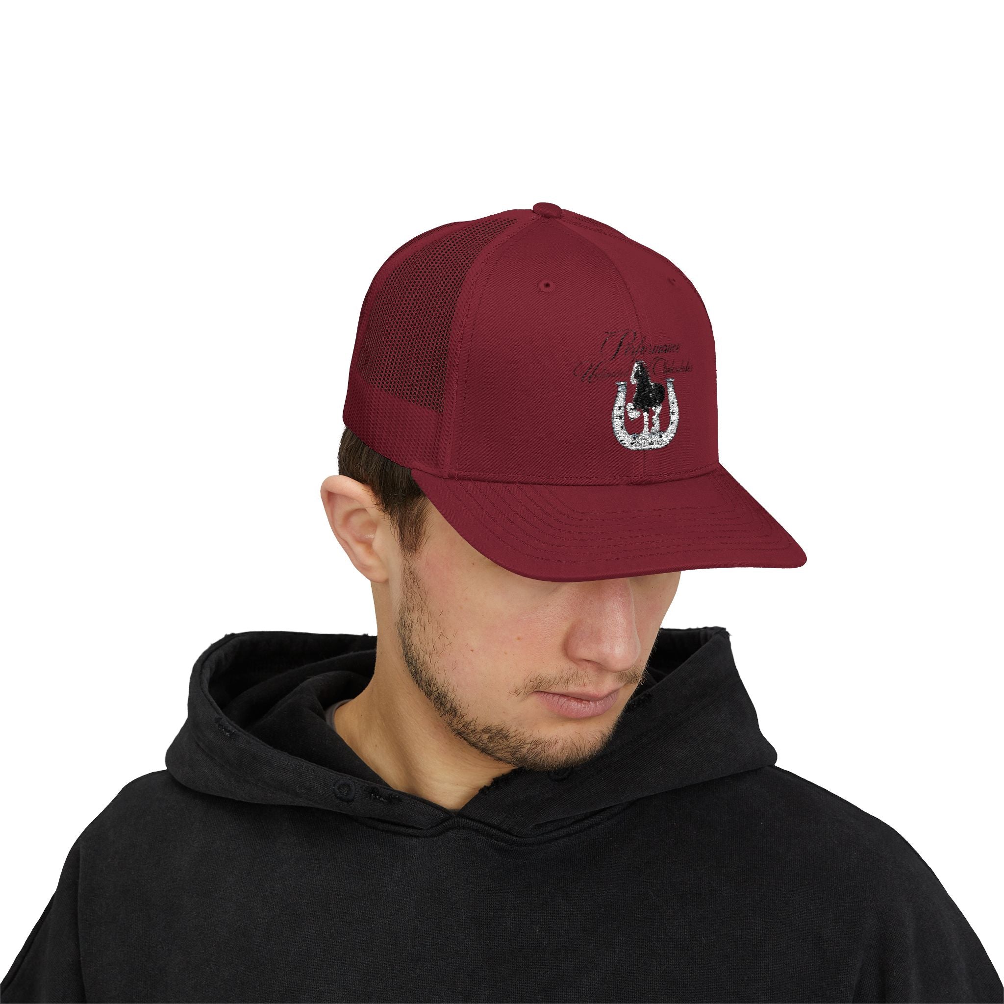 Performance Unlimited Clydesdales- Snapback Trucker Cap Embroidered Design