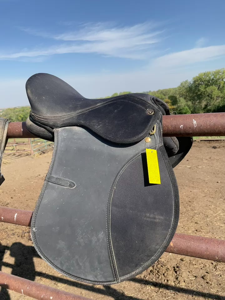 Black Synthetic English saddle